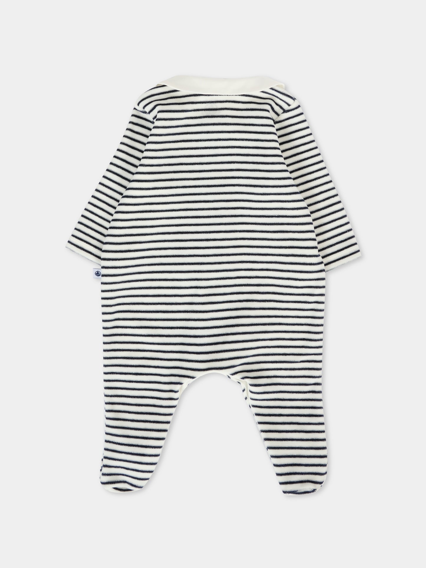 Tutina bianca per neonati con cuori rossi ricamati,Petit Bateau,A0DR1 01