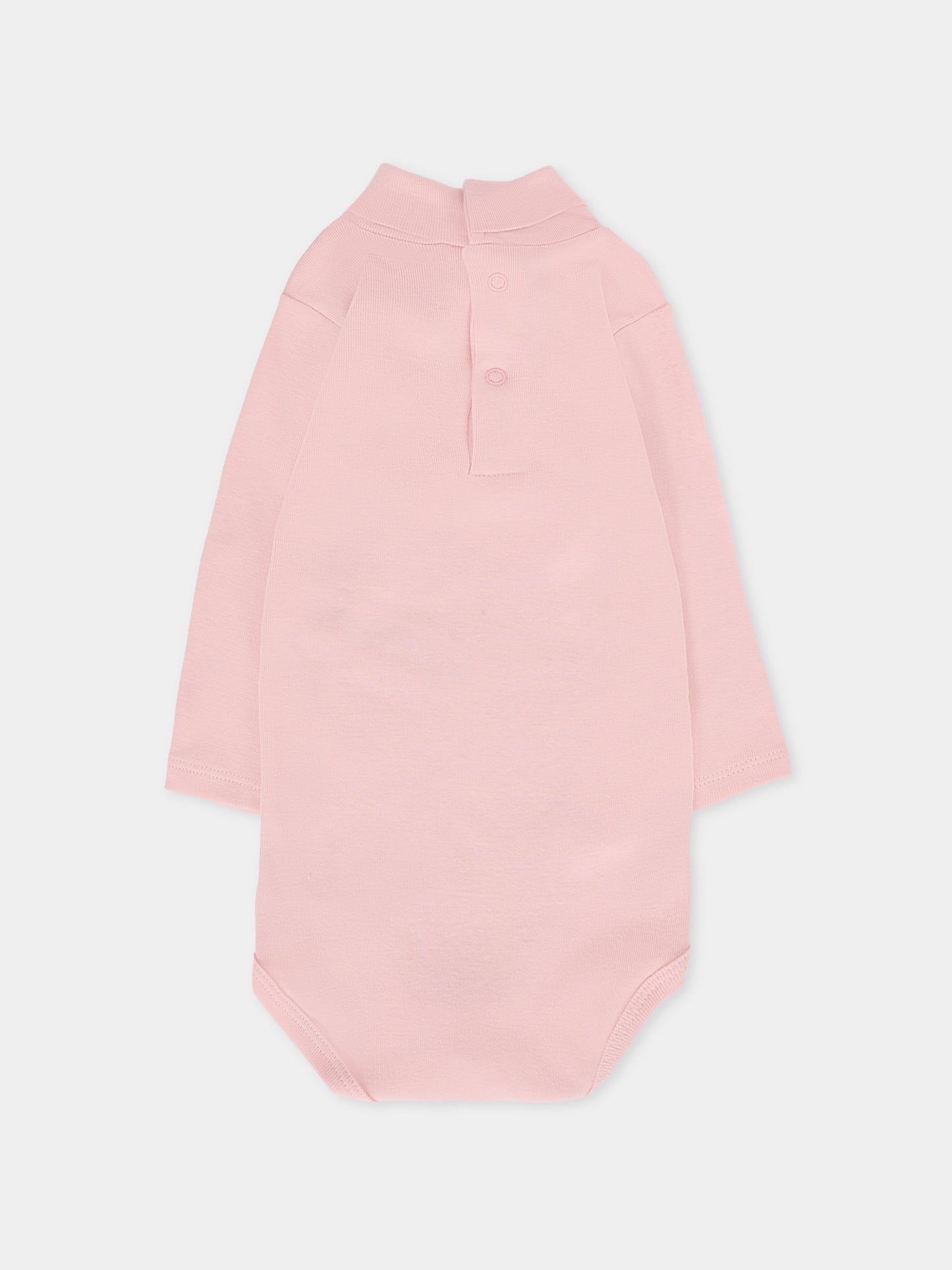 Body rosa per neonata con logo,Petit Bateau,A0DX5 01