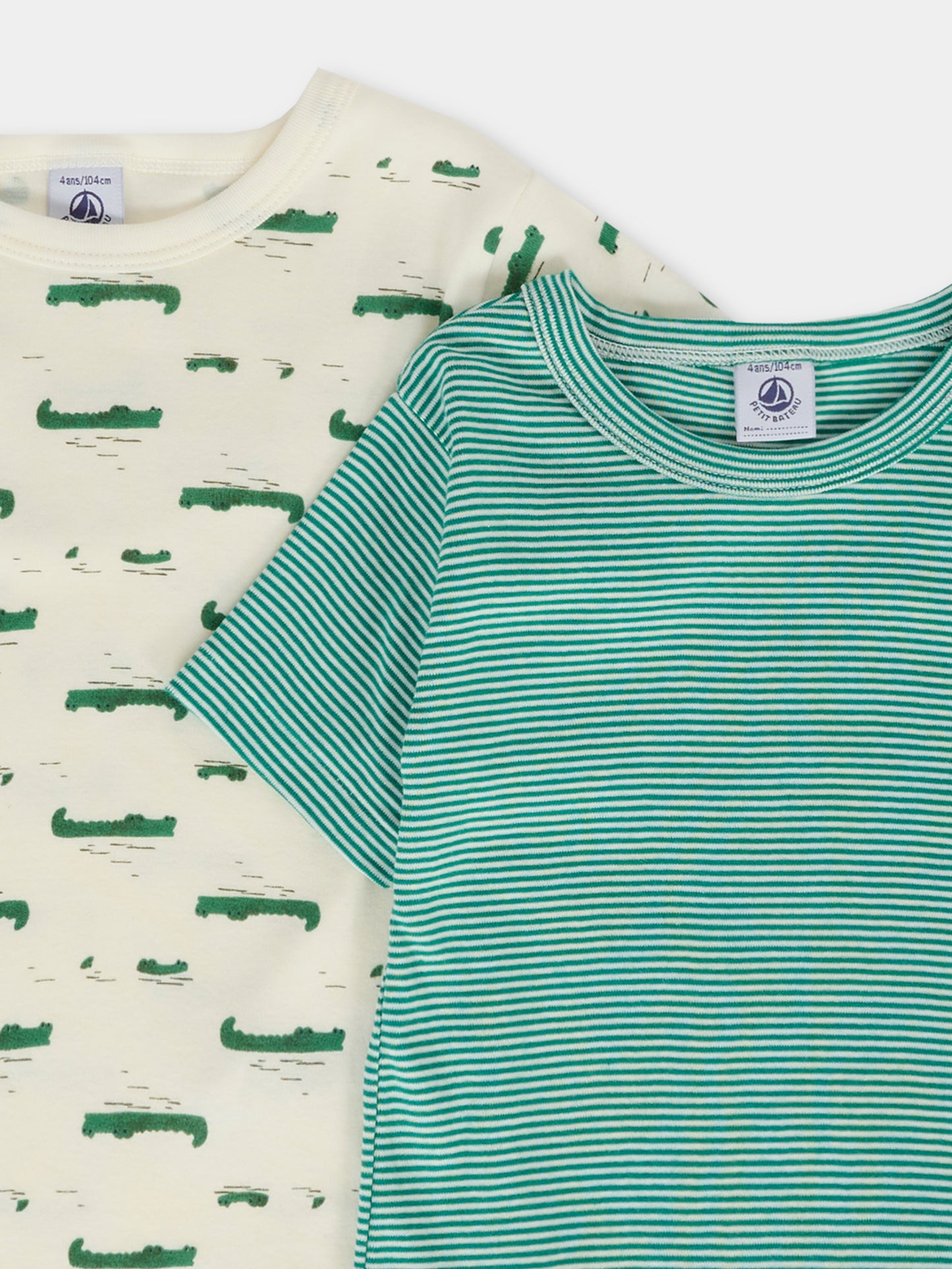 Set t-shirt multicolor per bambino con coccodrilli,Petit Bateau,A0EDH 00