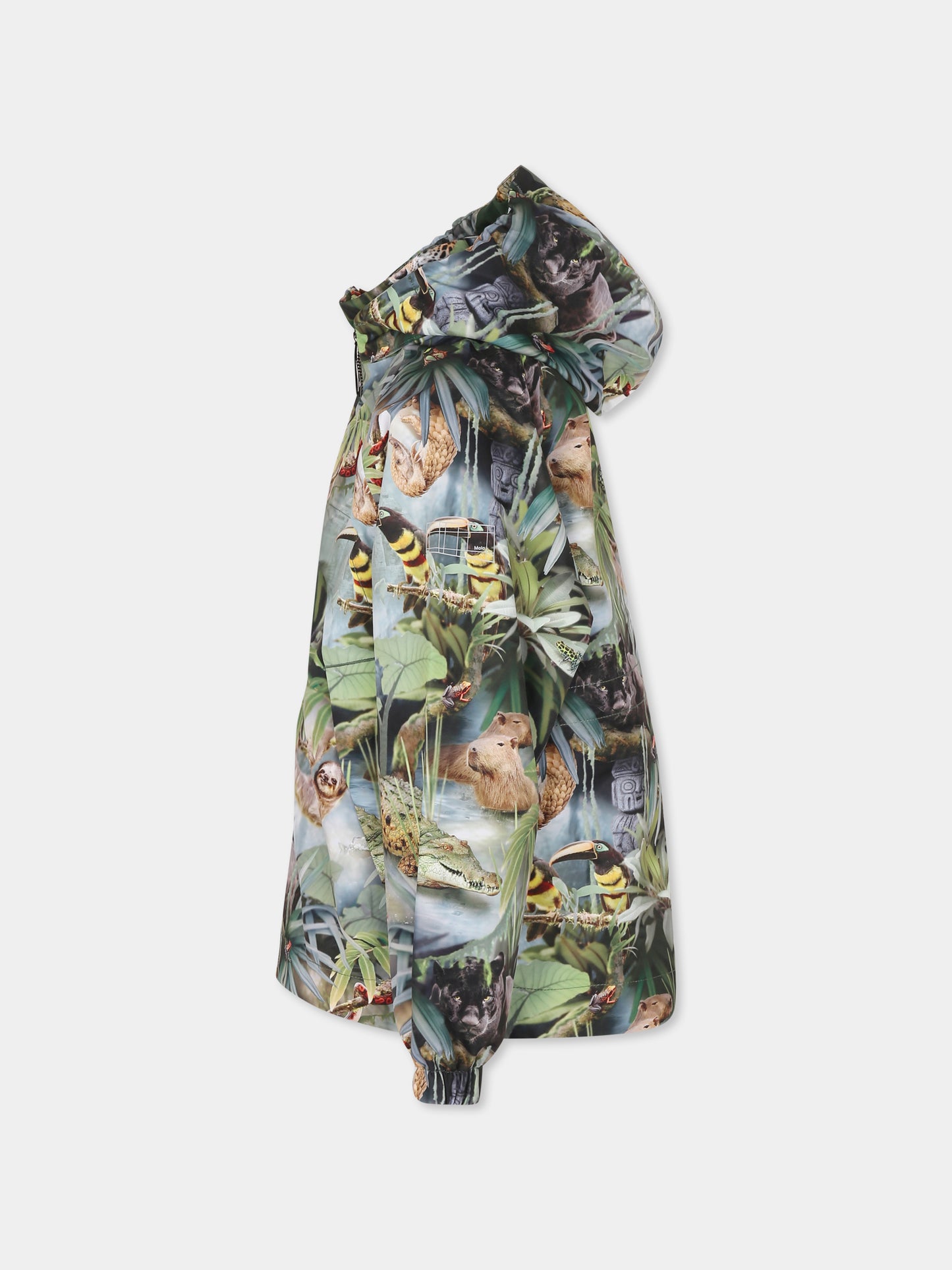 Giacca a vento Hoplas multicolor per bambino con stampa giungla,Molo,5S25M312 9334