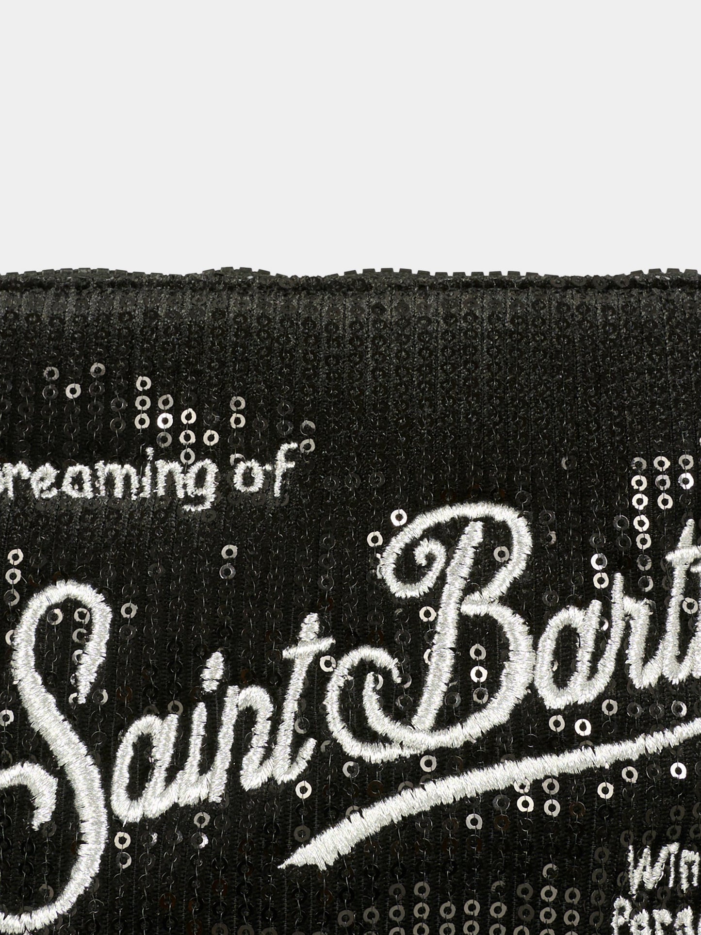 Pochette Aline nera per bambina con logo e paillettes,Mc2 Saint Barth,ALI0030 - 00207I