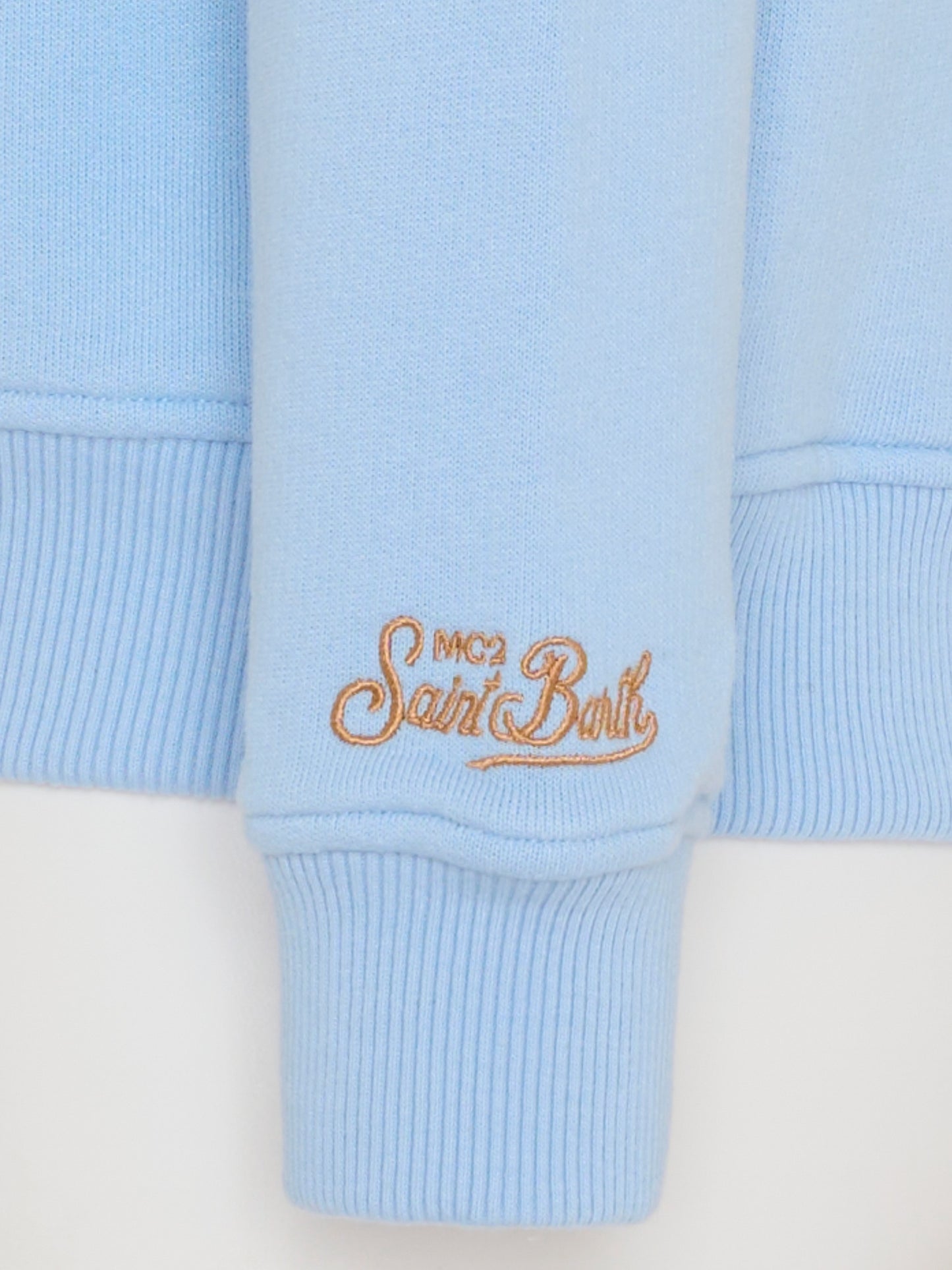 Felpa azzurra per bambino con leone,Mc2 Saint Barth,HUT0004 - 01819I