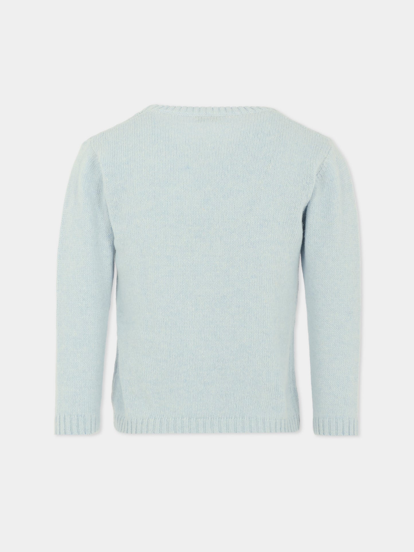 Maglione celeste per bambino con orsetti,J.o. Milano,563A1 CIELO