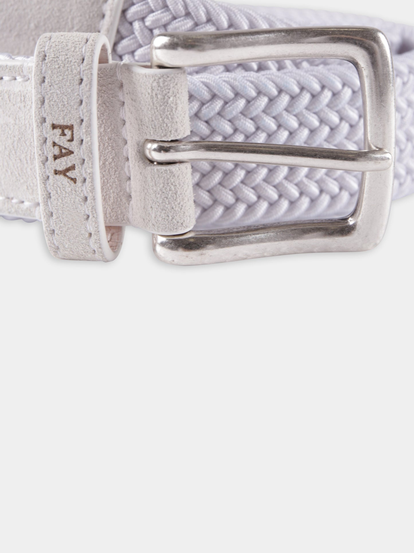 Ceinture blanche pour garçon avec logo