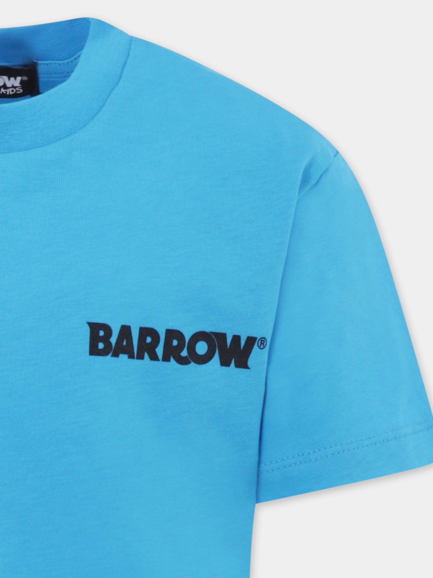 T-shirt bleu clair pour enfants avec smiley