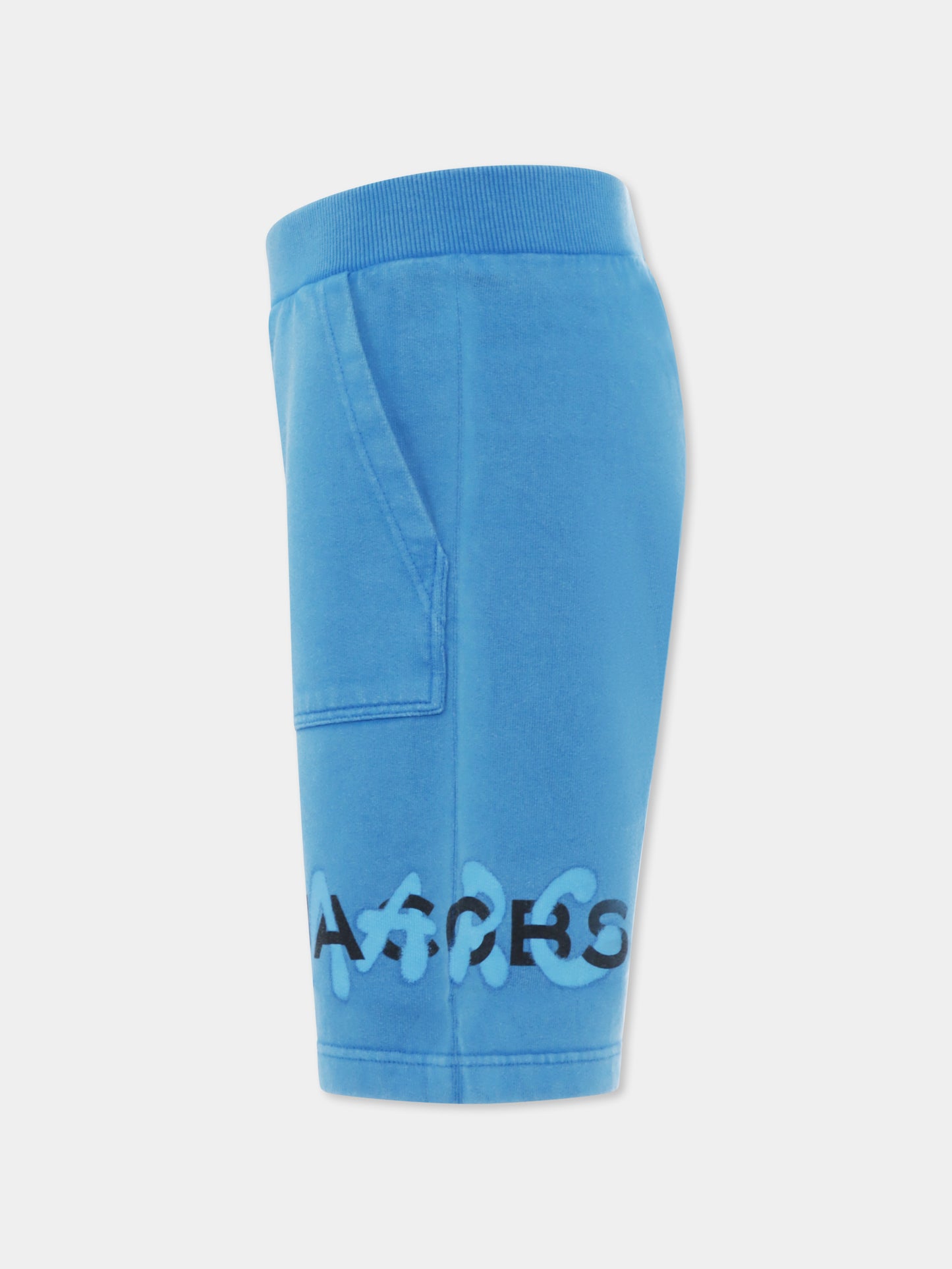 Shorts azzurri per bambino con logo,Marc Jacobs,W60216 873