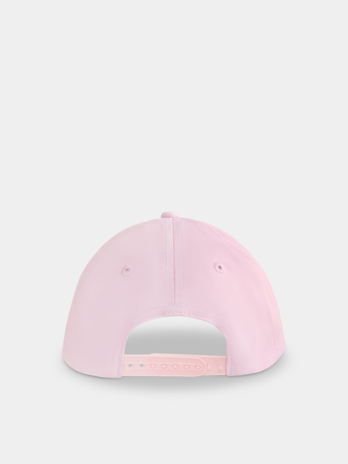 Chapeau rose pour fille avec logo