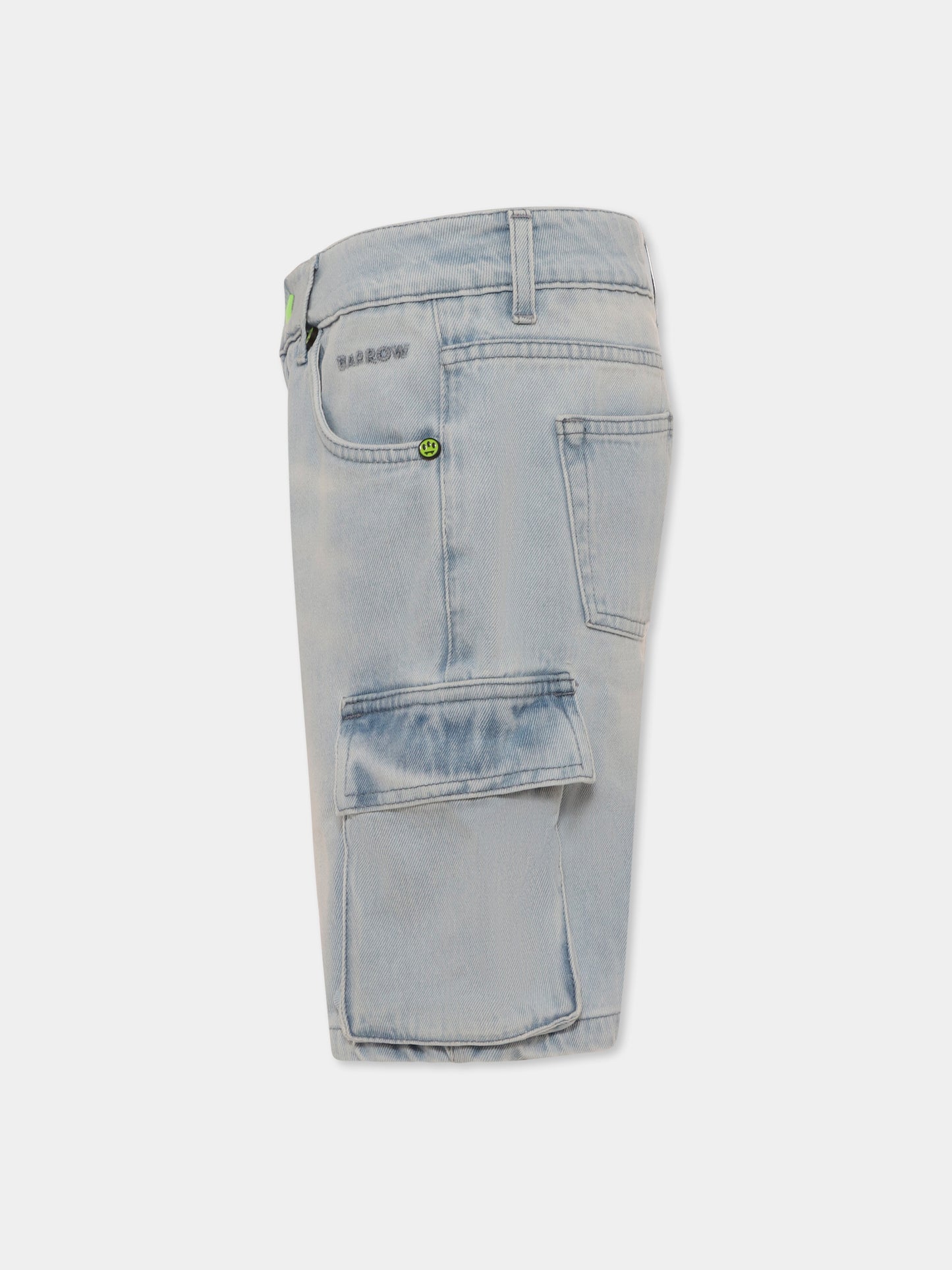 Shorts denim per bambini con logo,Barrow,S5BKJUBE005 172