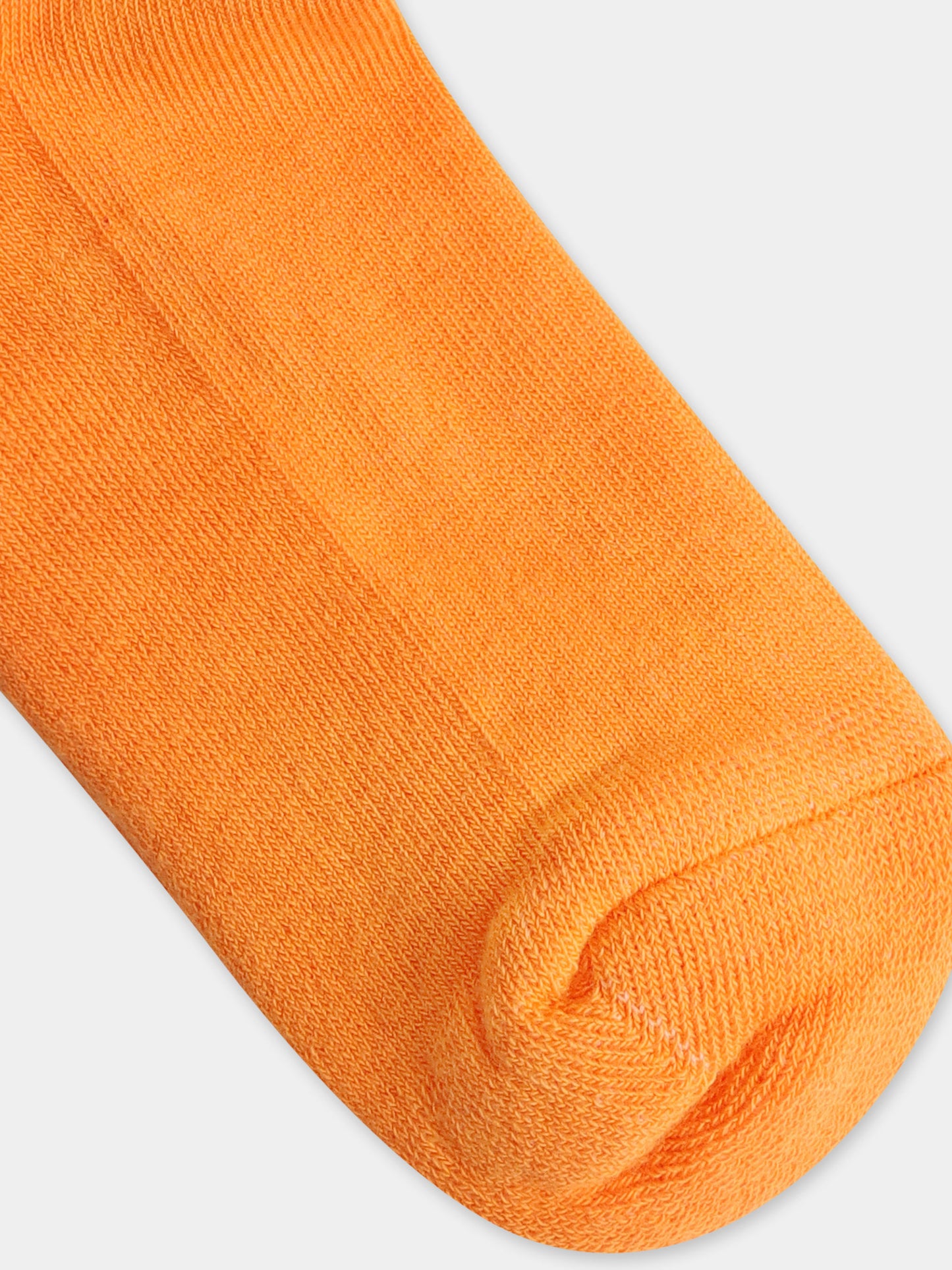 Chaussettes orange pour enfants avec logo