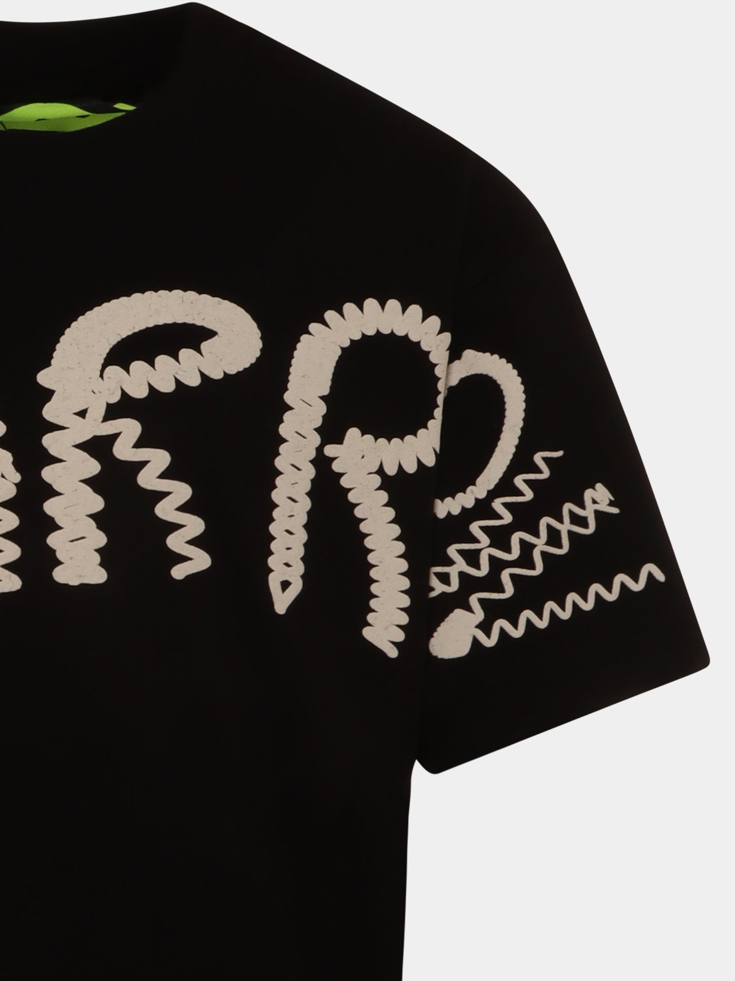 T-shirt noir pour enfants avec logo