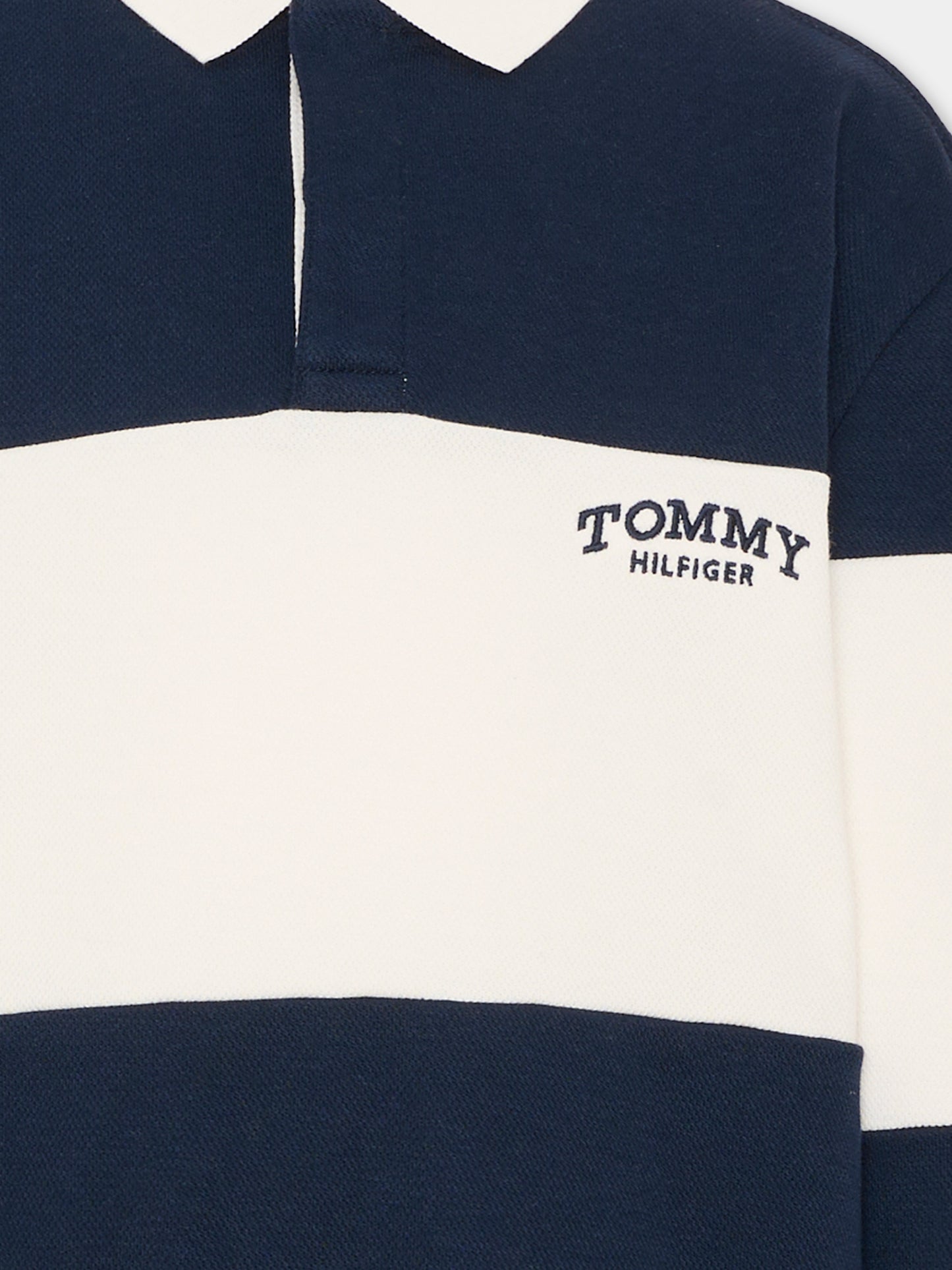 Polo blu per bambino con logo,Tommy Hilfiger Junior,KB0KB10047 C1G