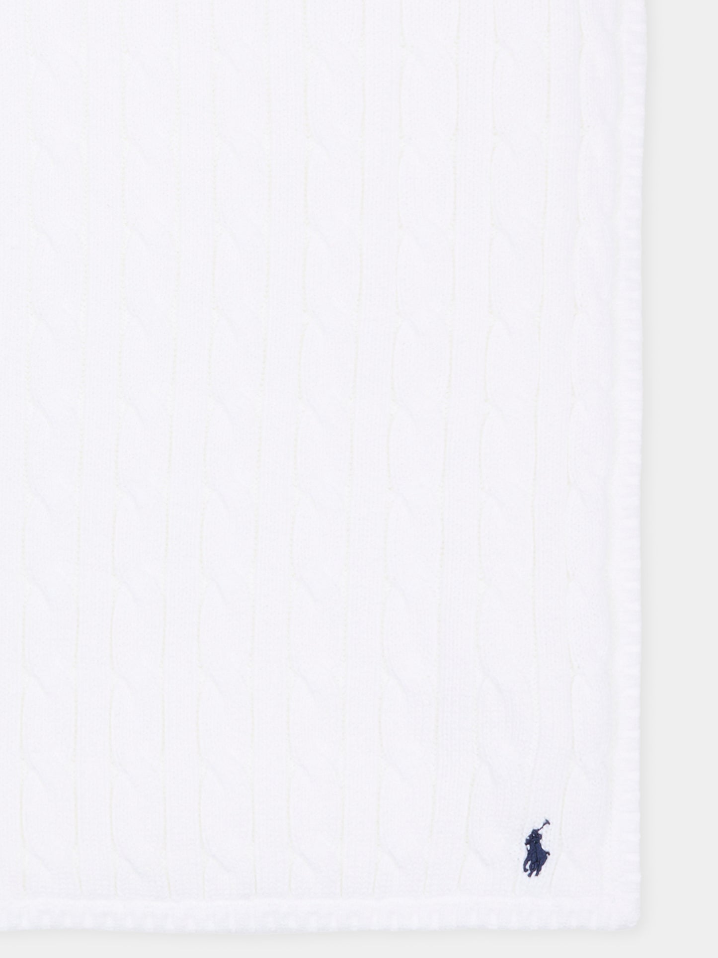 Coperta bianca per neonato con logo blu,Ralph Lauren Kids,966893004