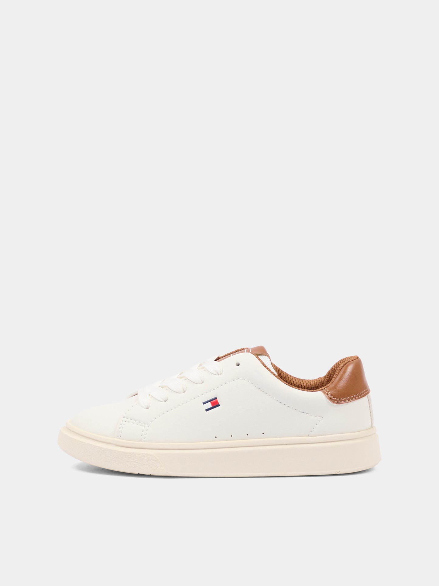 Sneakers bianche per bambini con logo,Tommy Hilfiger Junior,T3X9 34350 1355A767