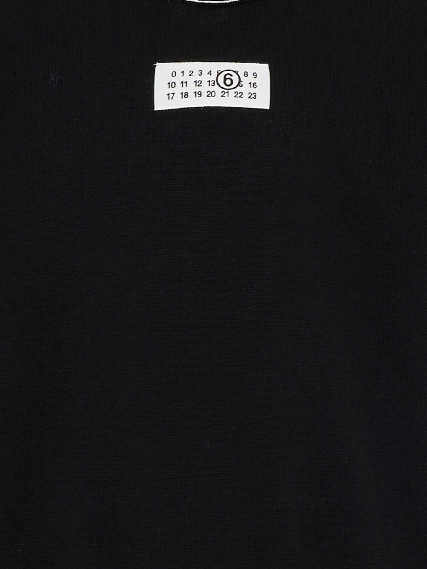 Maglione nero per bambini con logo,Mm6 Maison Margiela,M61025 MM07V M6900