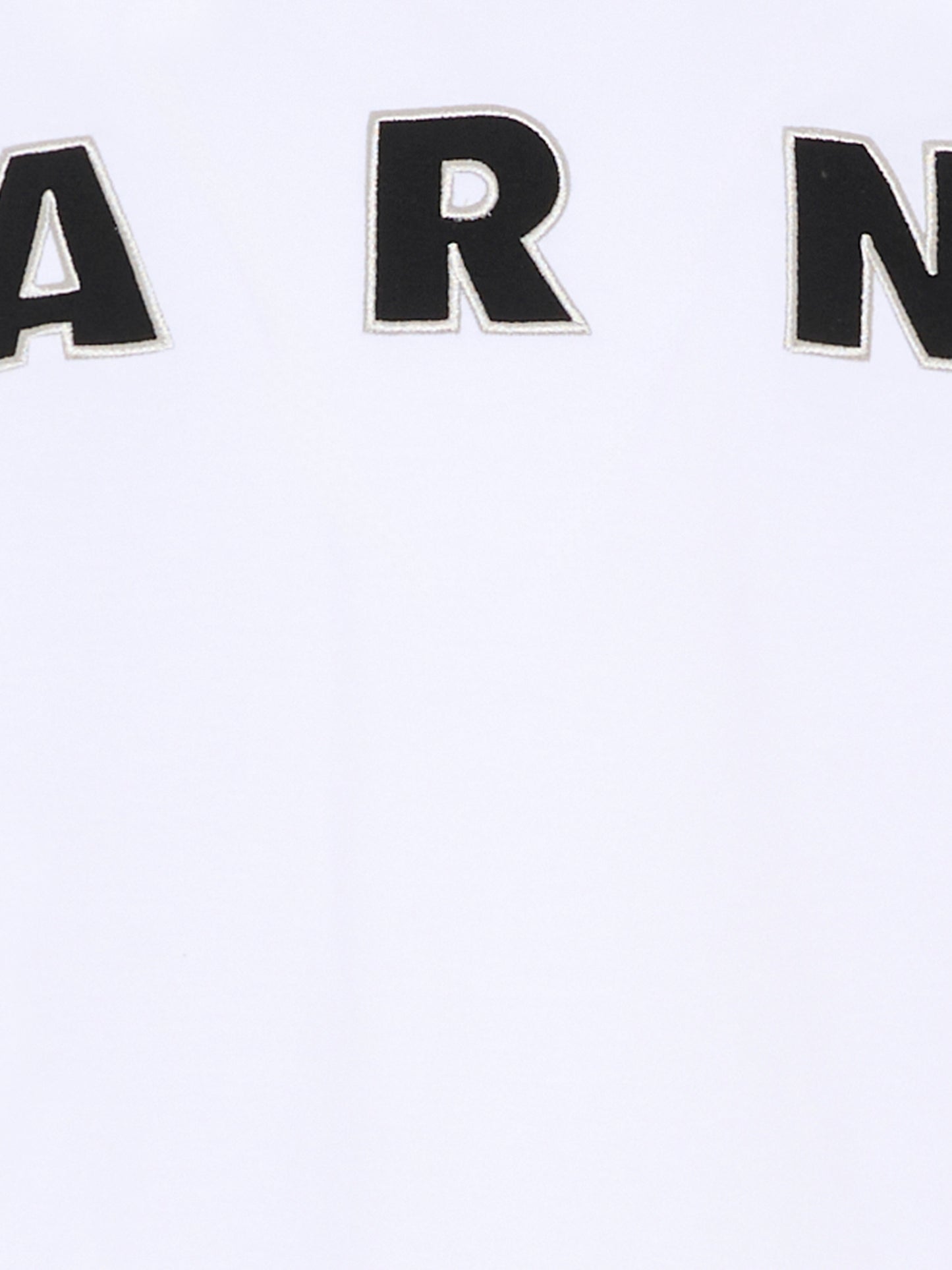 T-shirt bianca per bambini con logo,Marni Kids,M01265 M00RF 0M100