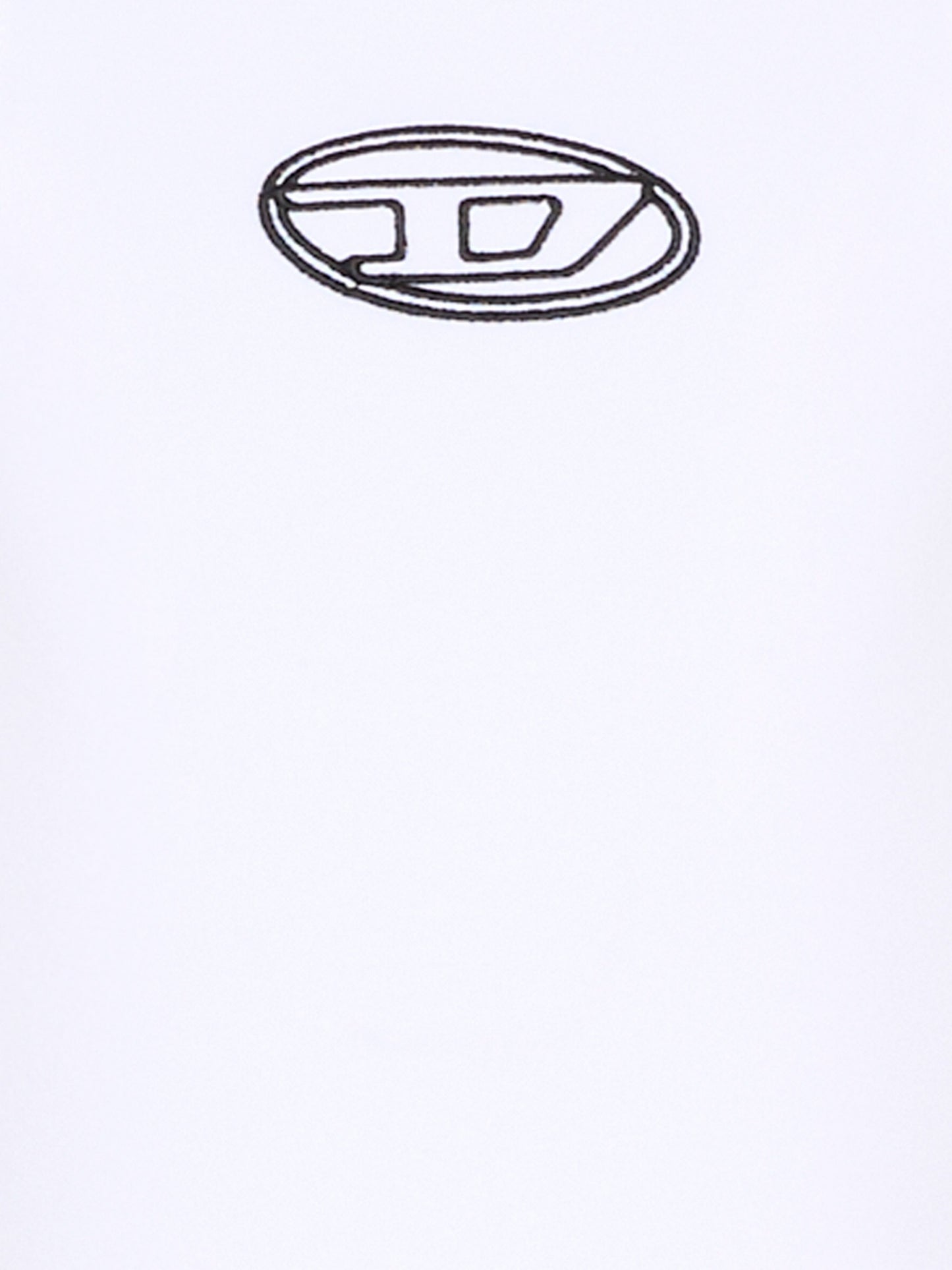 Top bianco per bambina con logo ricamato,Diesel,J02577 KYA0L K100