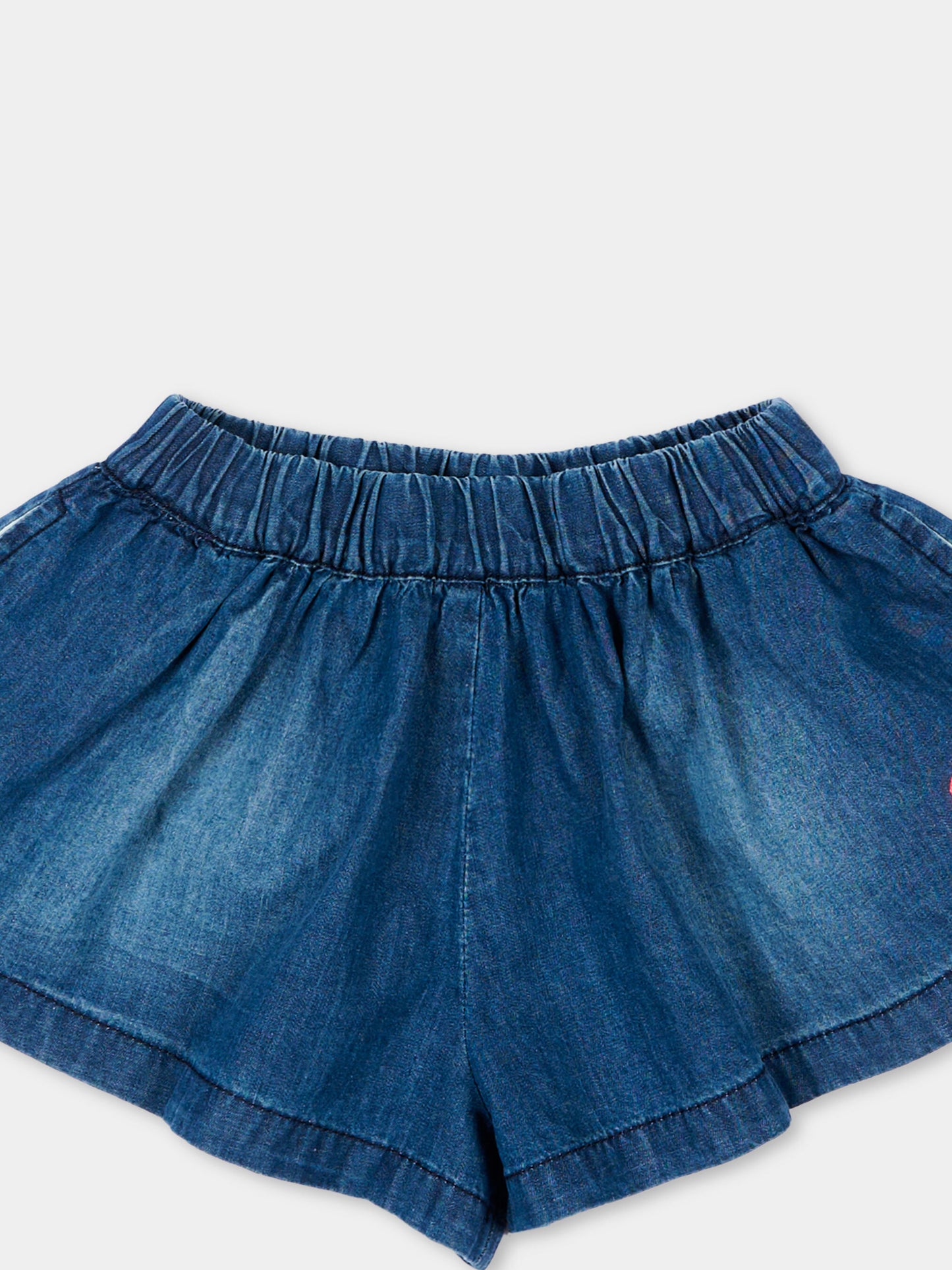 Shorts denim per neonata con cuore,Diesel,K00599 KXBRW K01