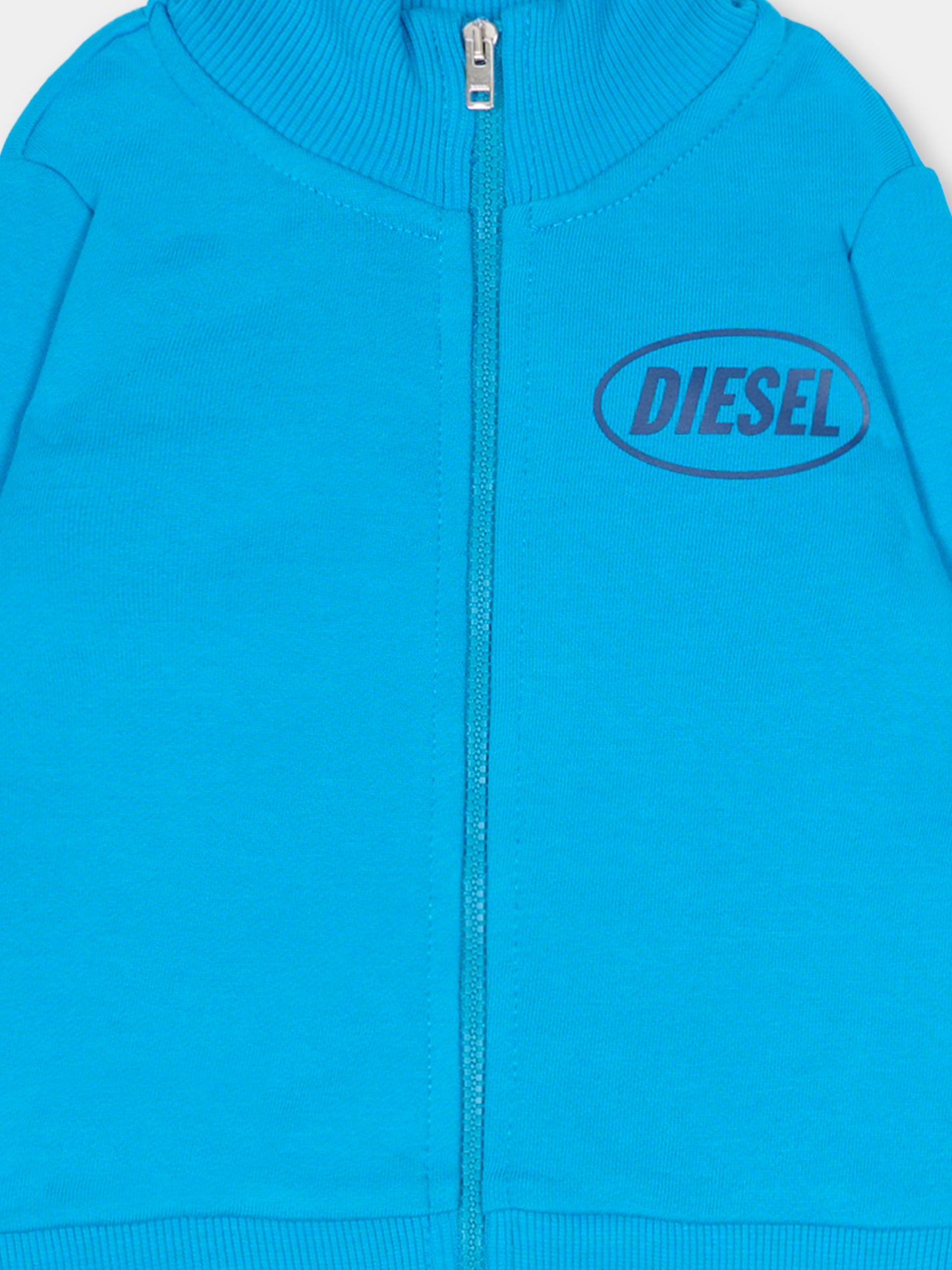 Completo azzurro per neonati con logo,Diesel,K00804 KYAVF K824