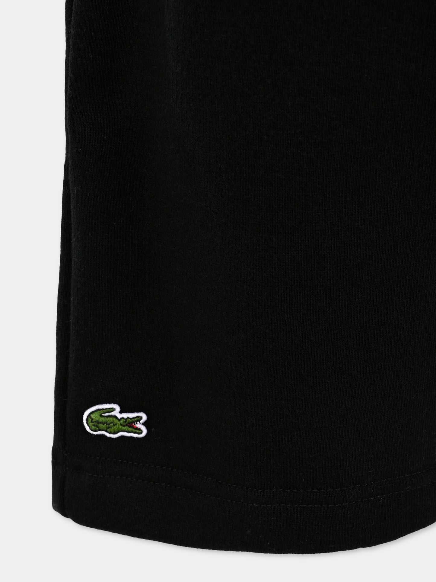 Shorts neri per bambini con coccodrillo,Lacoste,GJ9733 031