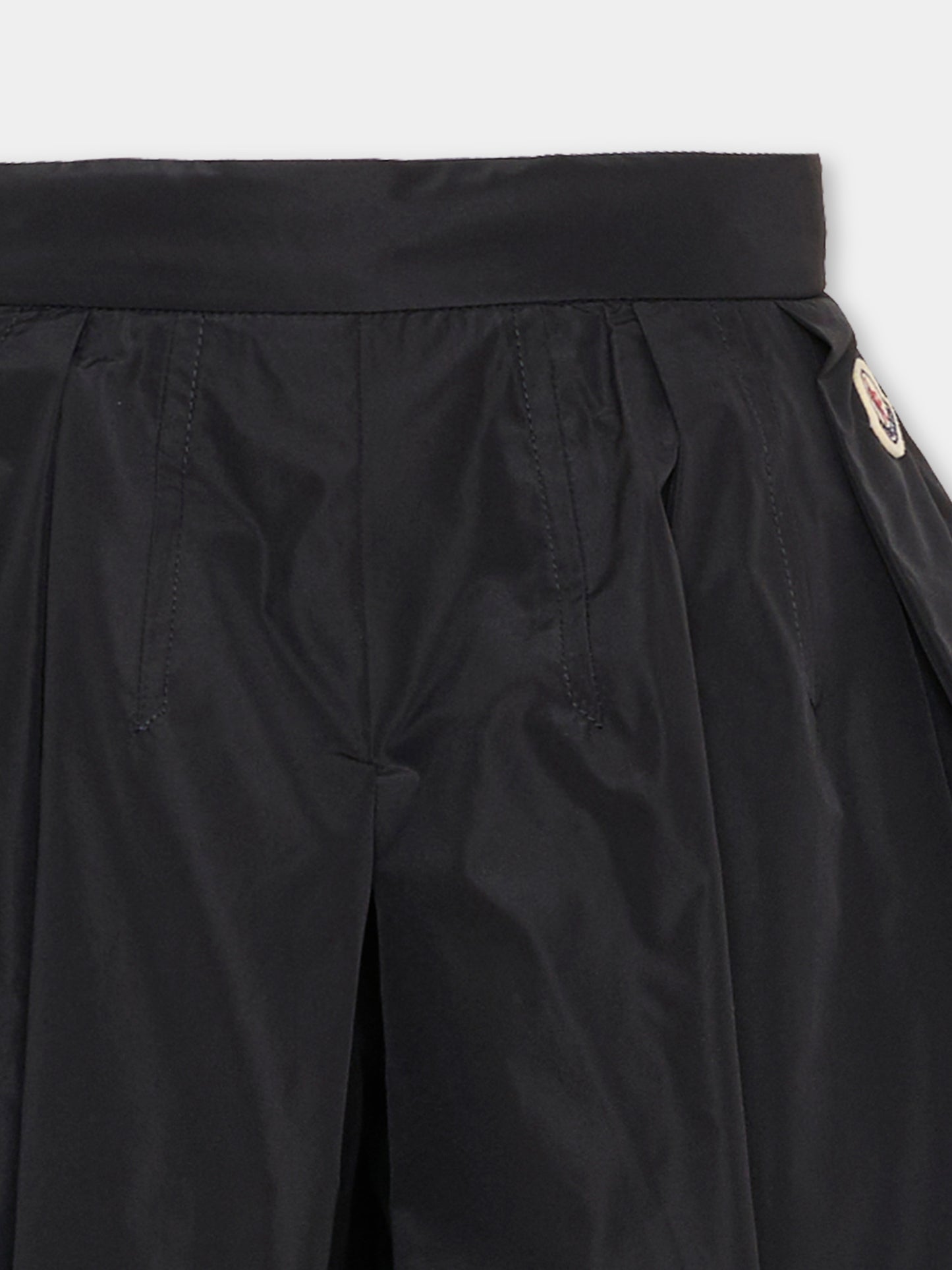 Shorts blu per bambina con logo,Moncler Kids,L1954 2B00002 598AK 77A