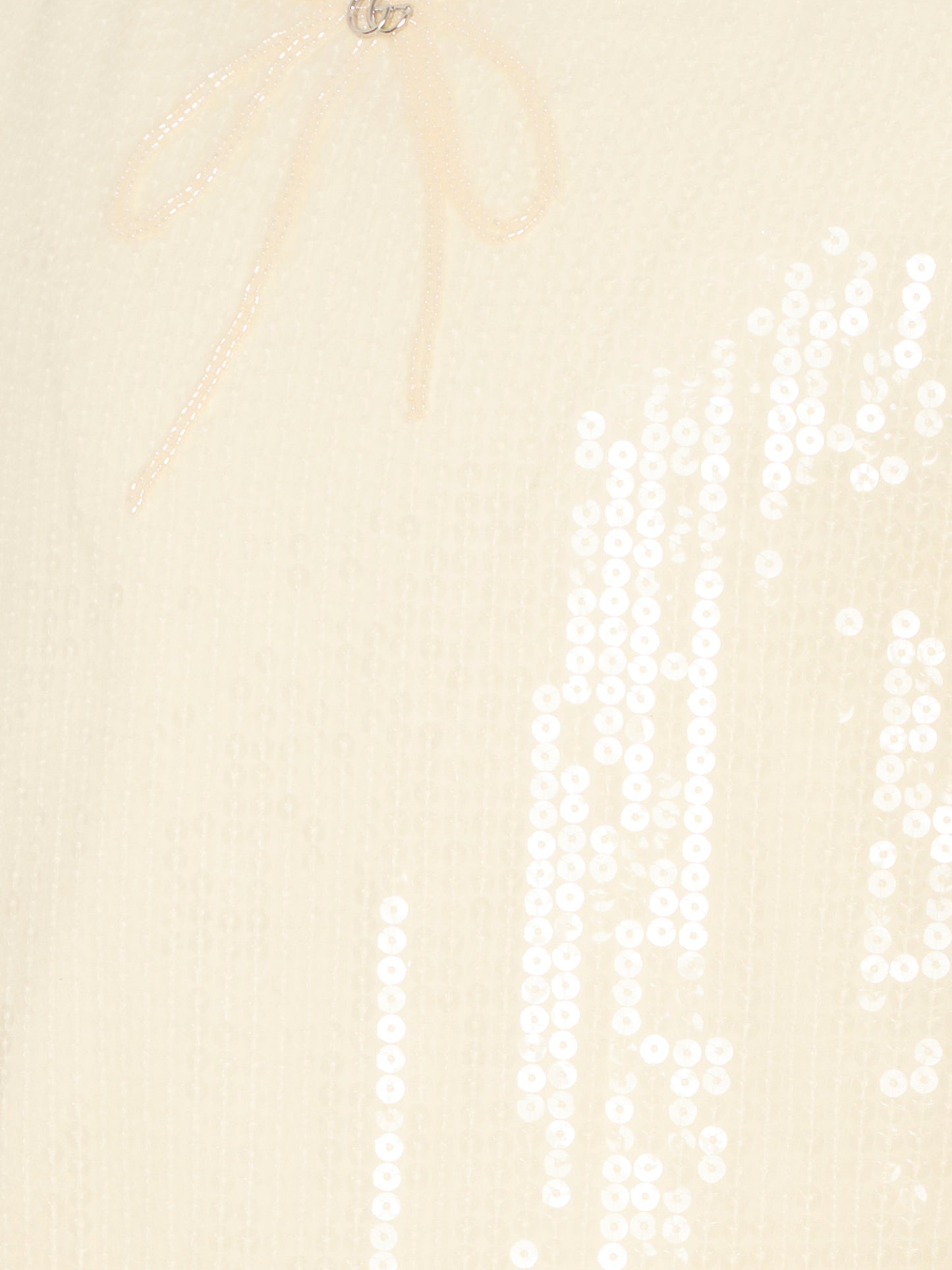 Vestito avorio per bambina con GG e paillettes,Gucci Kids,853957 ZADA7 9210