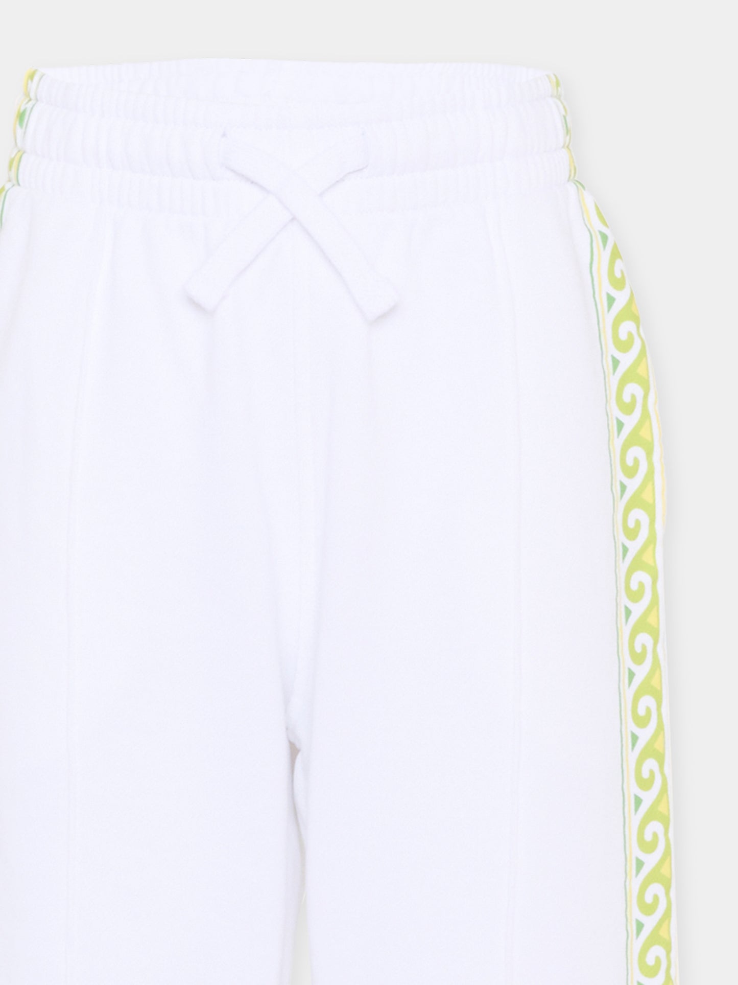 Pantaloni bianchi per bambini con onde,Casablanca,KSP26 JTR 265 01 EX BC