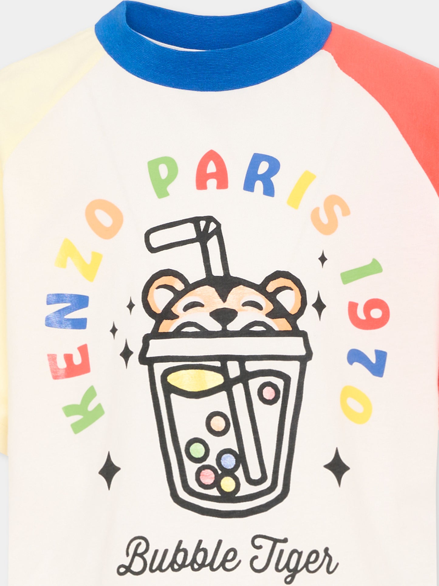 T-shirt multicolor Bubble Tiger per bambini,Kenzo Kids,K61852 117