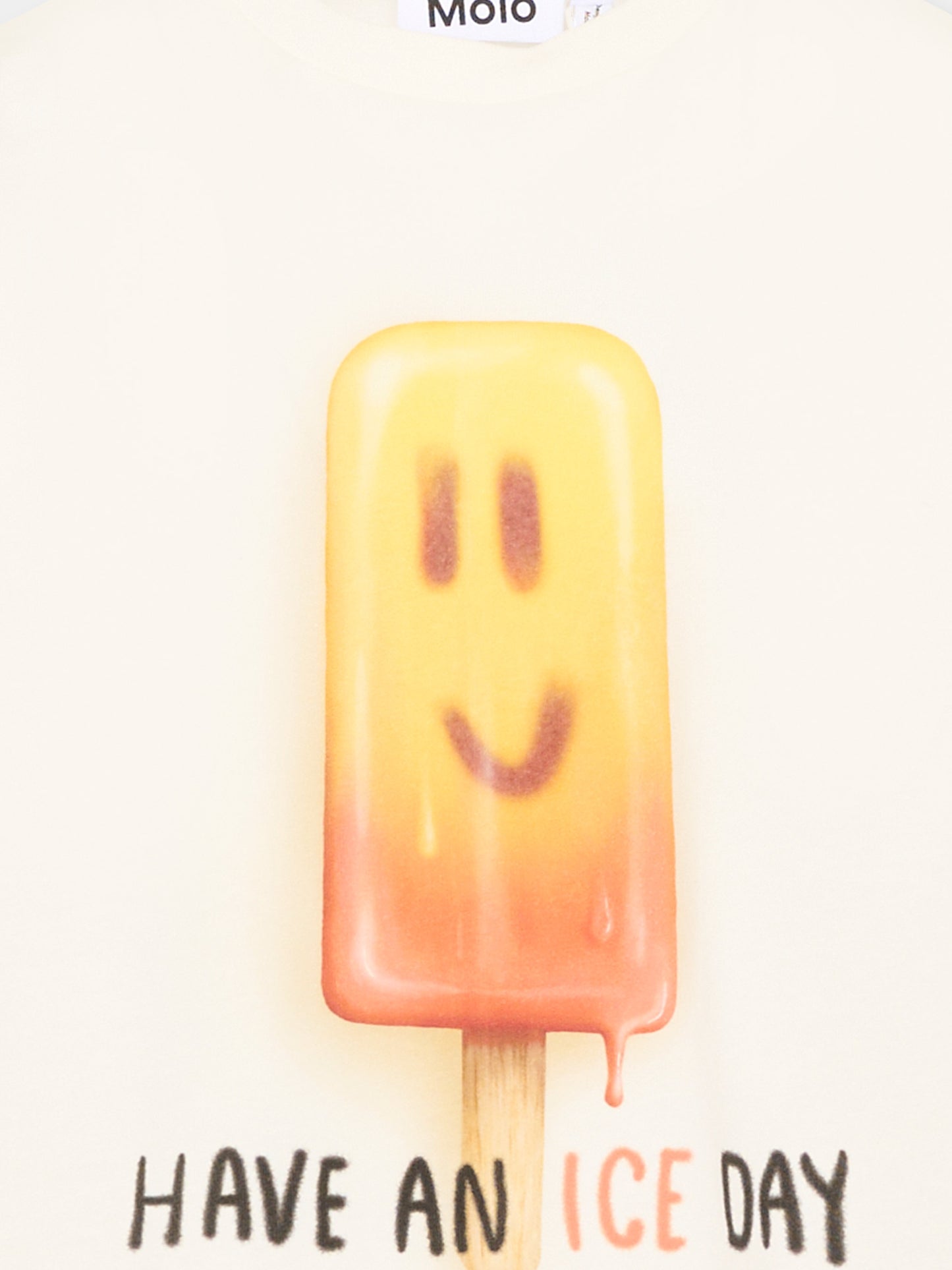 T-shirt bianca Riley per bambini con ghiacciolo,Molo,1S26A213 9804