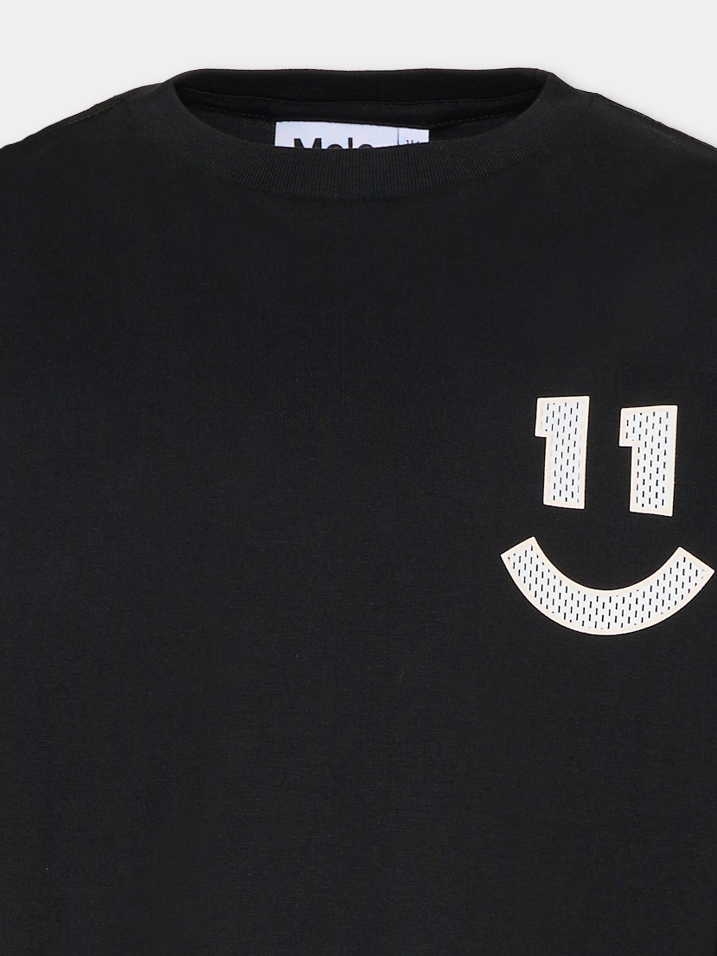 T-shirt Rube nera per bambino con smile,Molo,1S26A408 0099