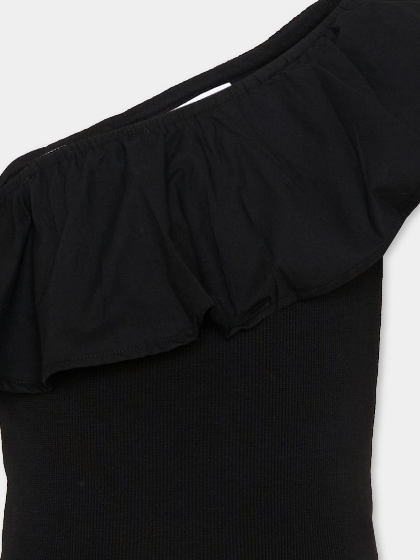 Top nero per bambina con volant,Molo,2S26A102 0099