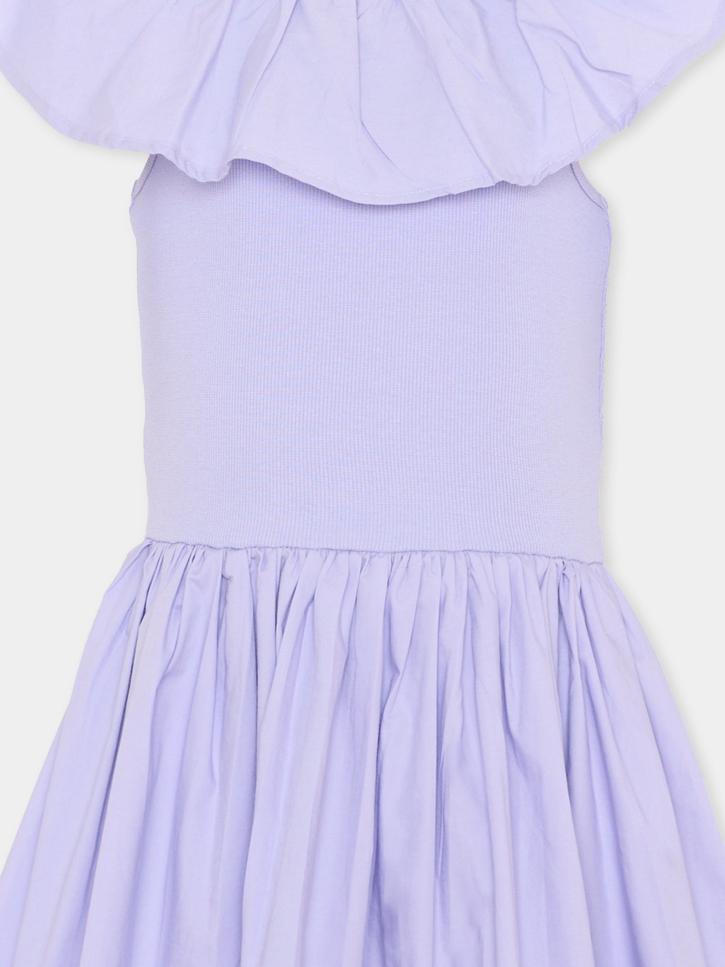 Vestito lilla Christal per bambina con volant,Molo,2S26E105 5622