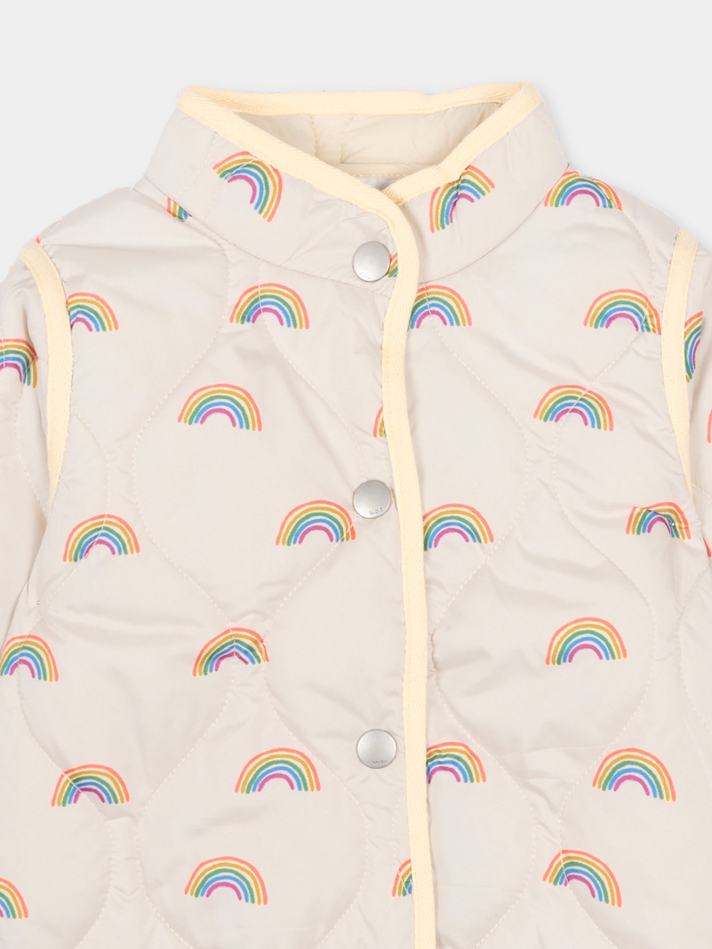 Giubbotto rosa Harrie per neonata con stampa arcobaleni,Molo,5S26M312 9557