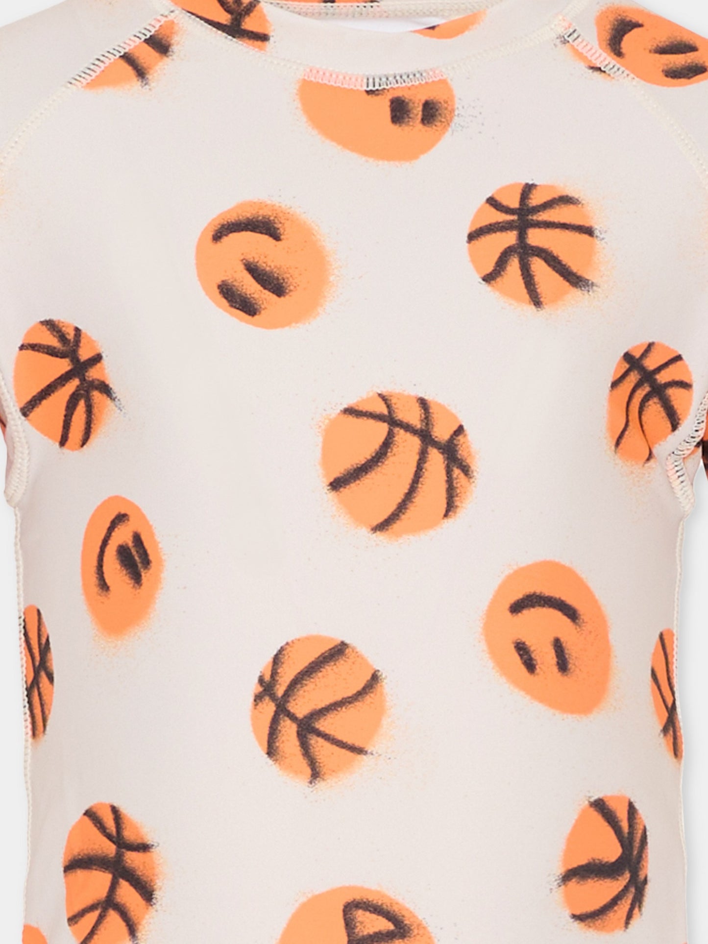 T-shirt Anti UV Neptune beige per bambino con smile,Molo,8S26P204 9531