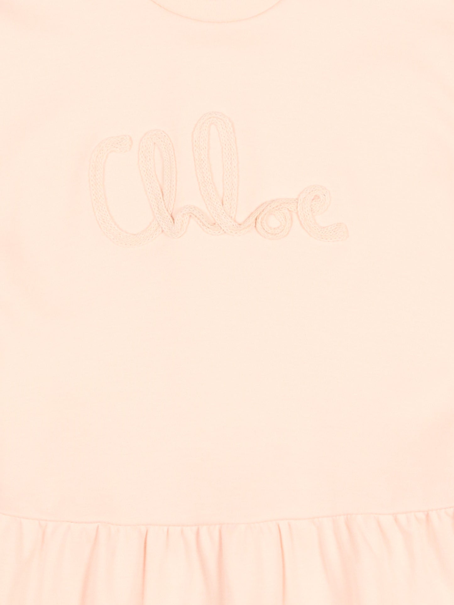 Vestito rosa per neonata con logo,Chloé Kids,C20888 46J