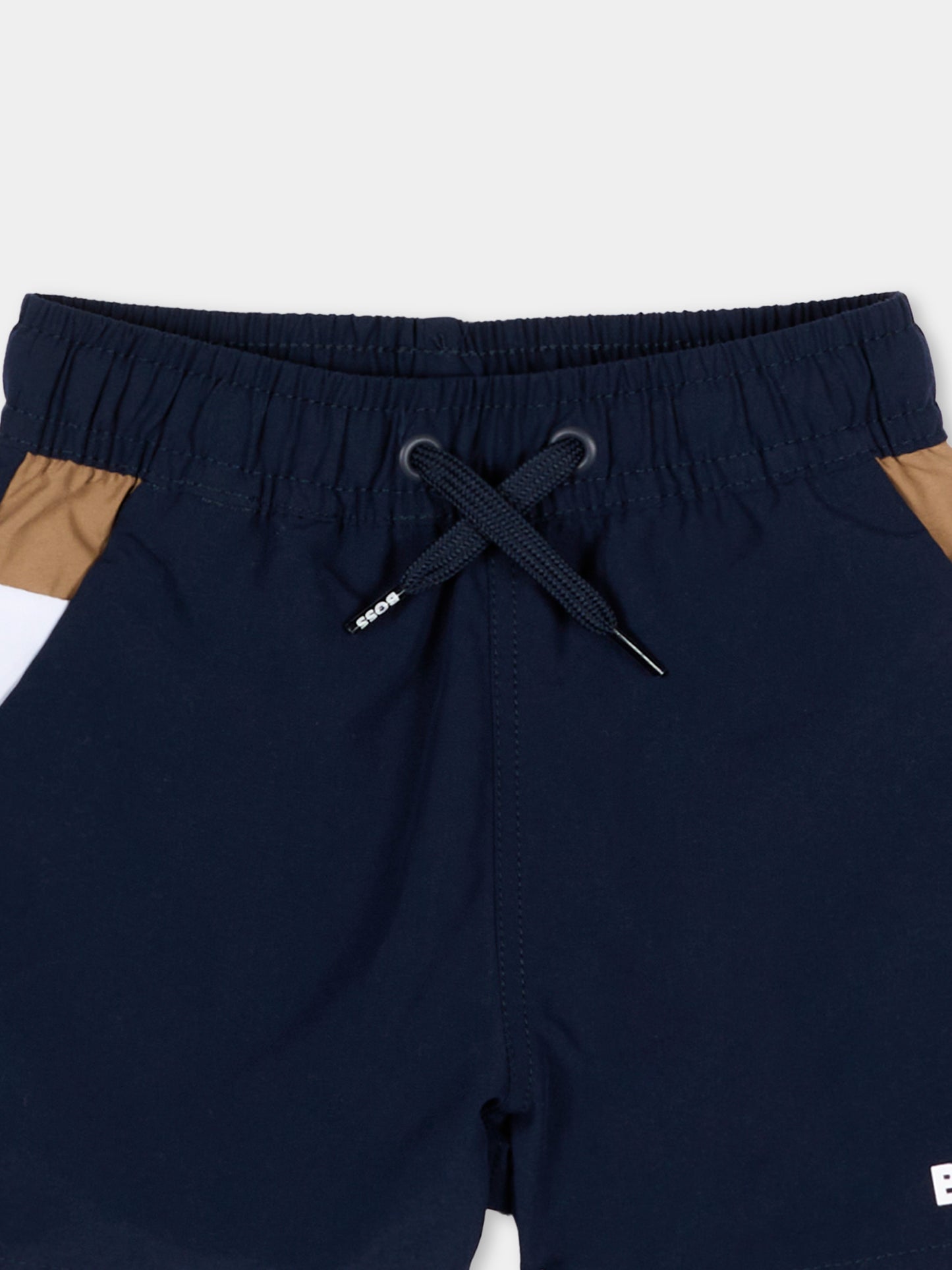 Boxer mare blu per neonato con logo,Boss,J52837 849