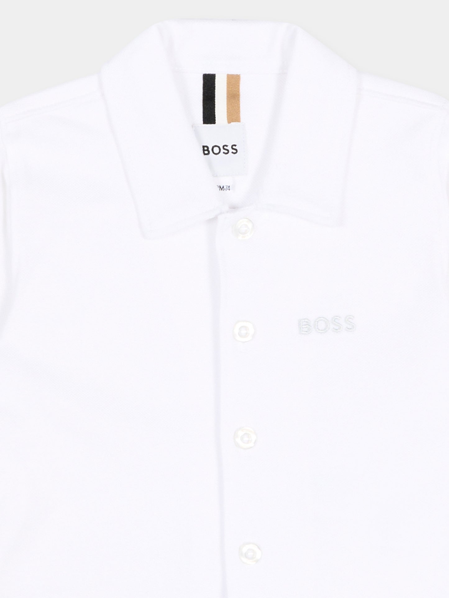Camicia celeste per neonato con logo,Boss,J52845 10P