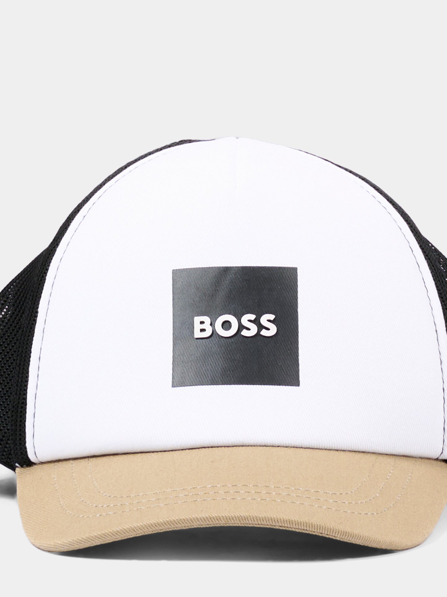 Cappello beige per neonato con logo,Boss,J53144 295