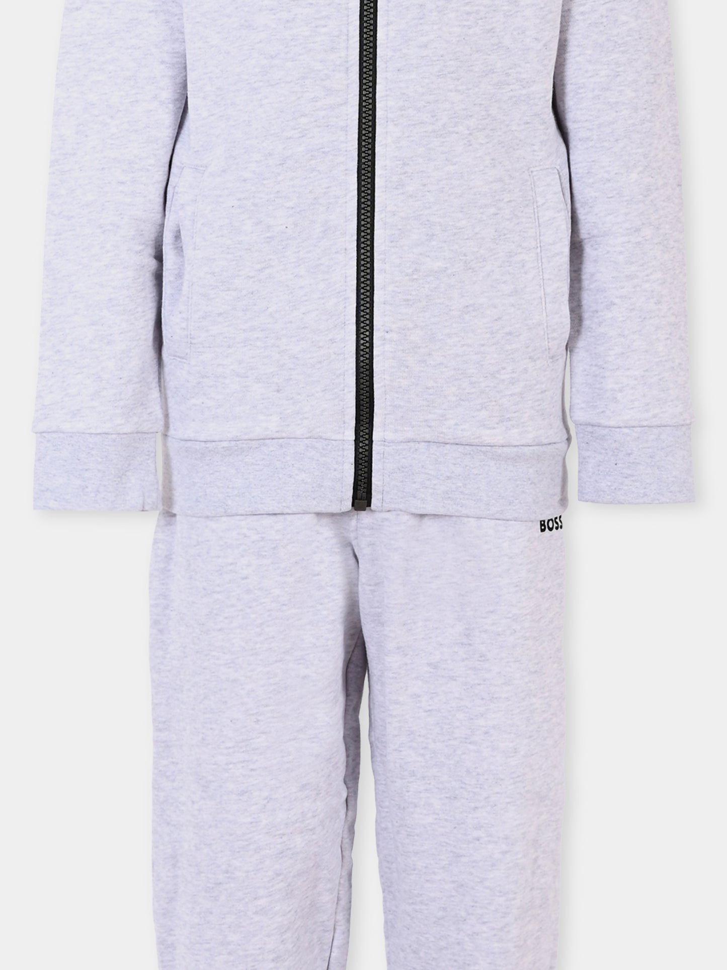 Completo grigio per bambino con logo,Boss,J51135 A32