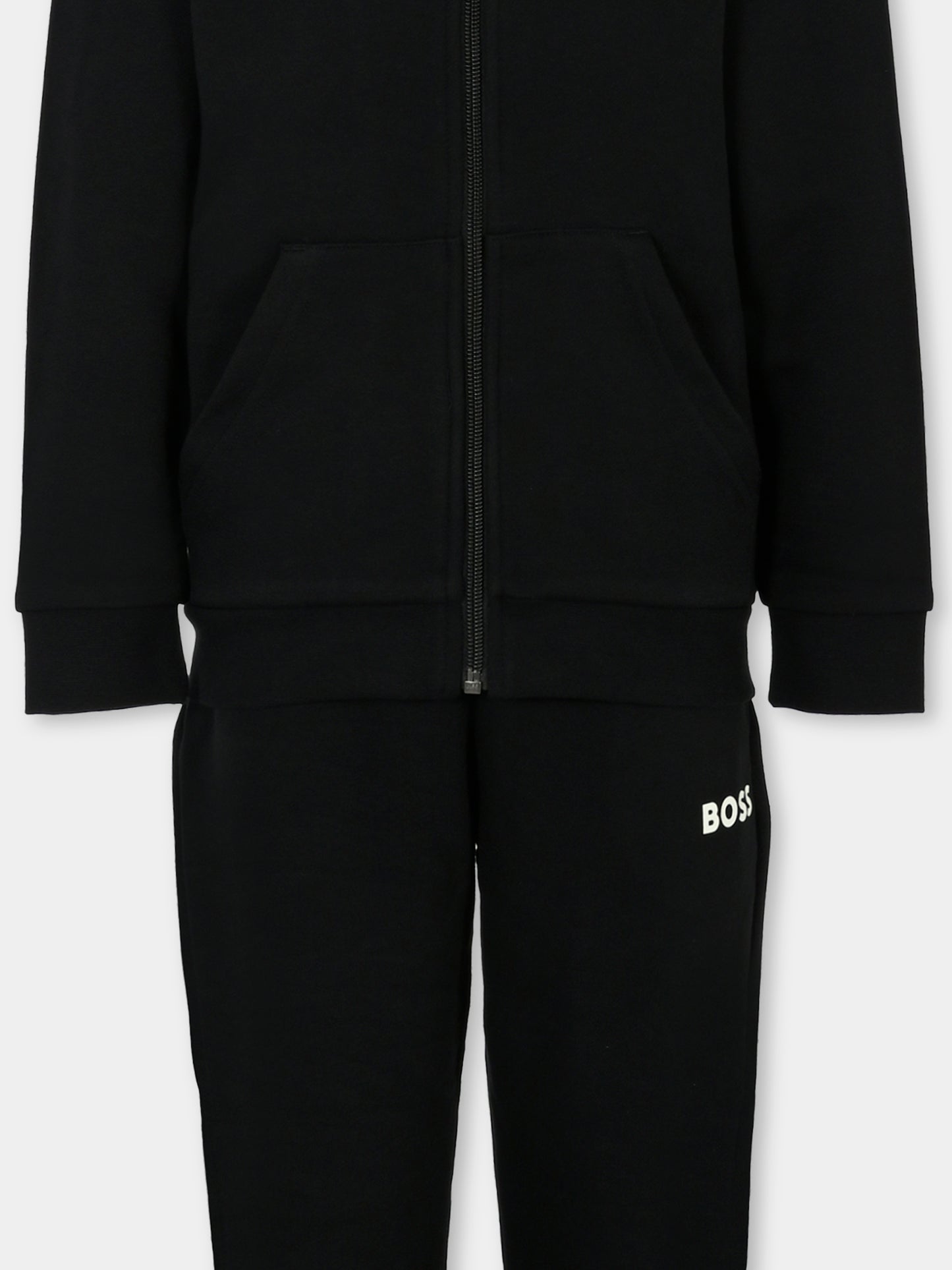 Completo nero per bambino con logo,Boss,J51136 09B
