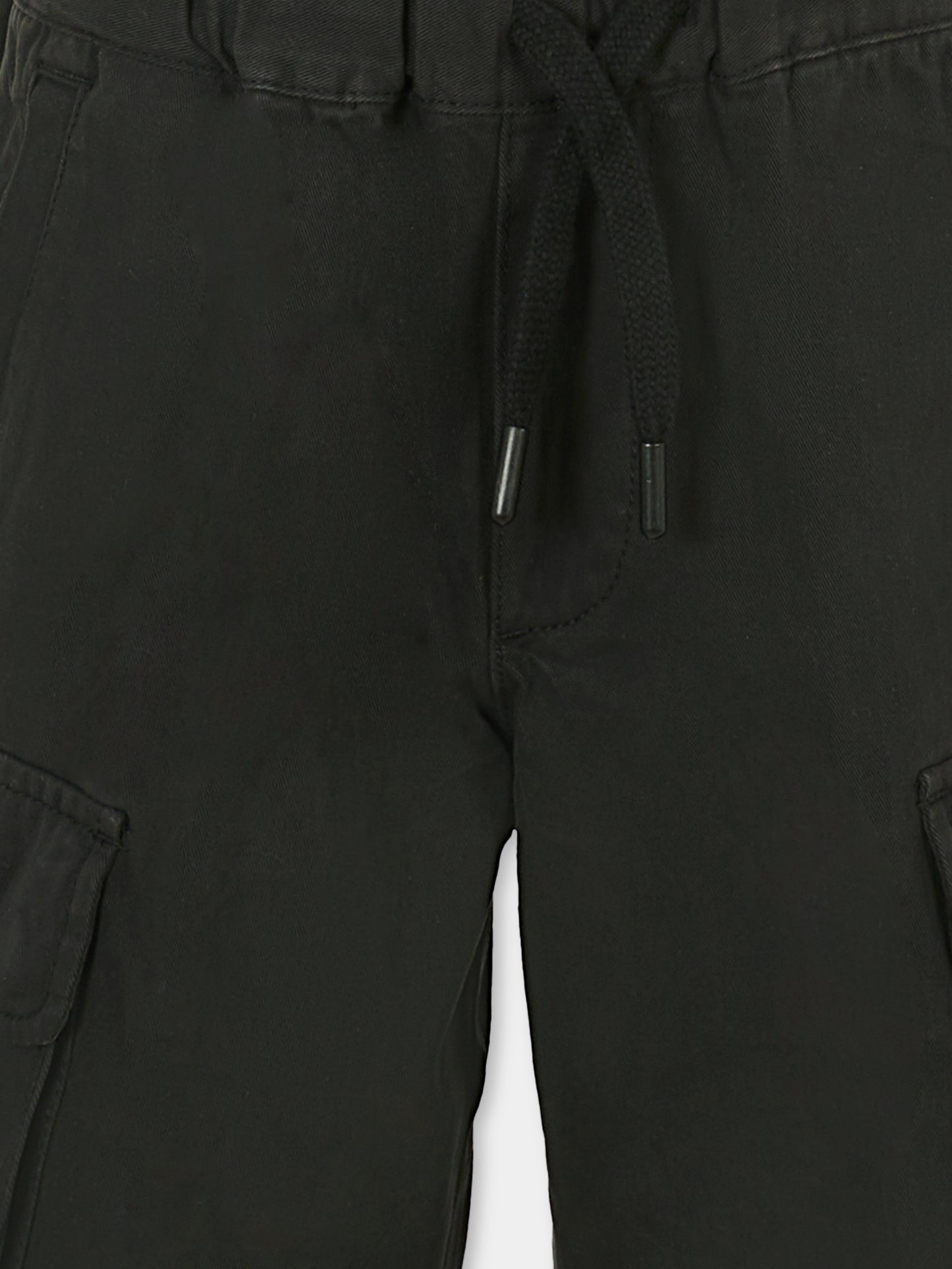 Shorts neri per bambino con logo,Diesel,J02221 KXBJ1 K900