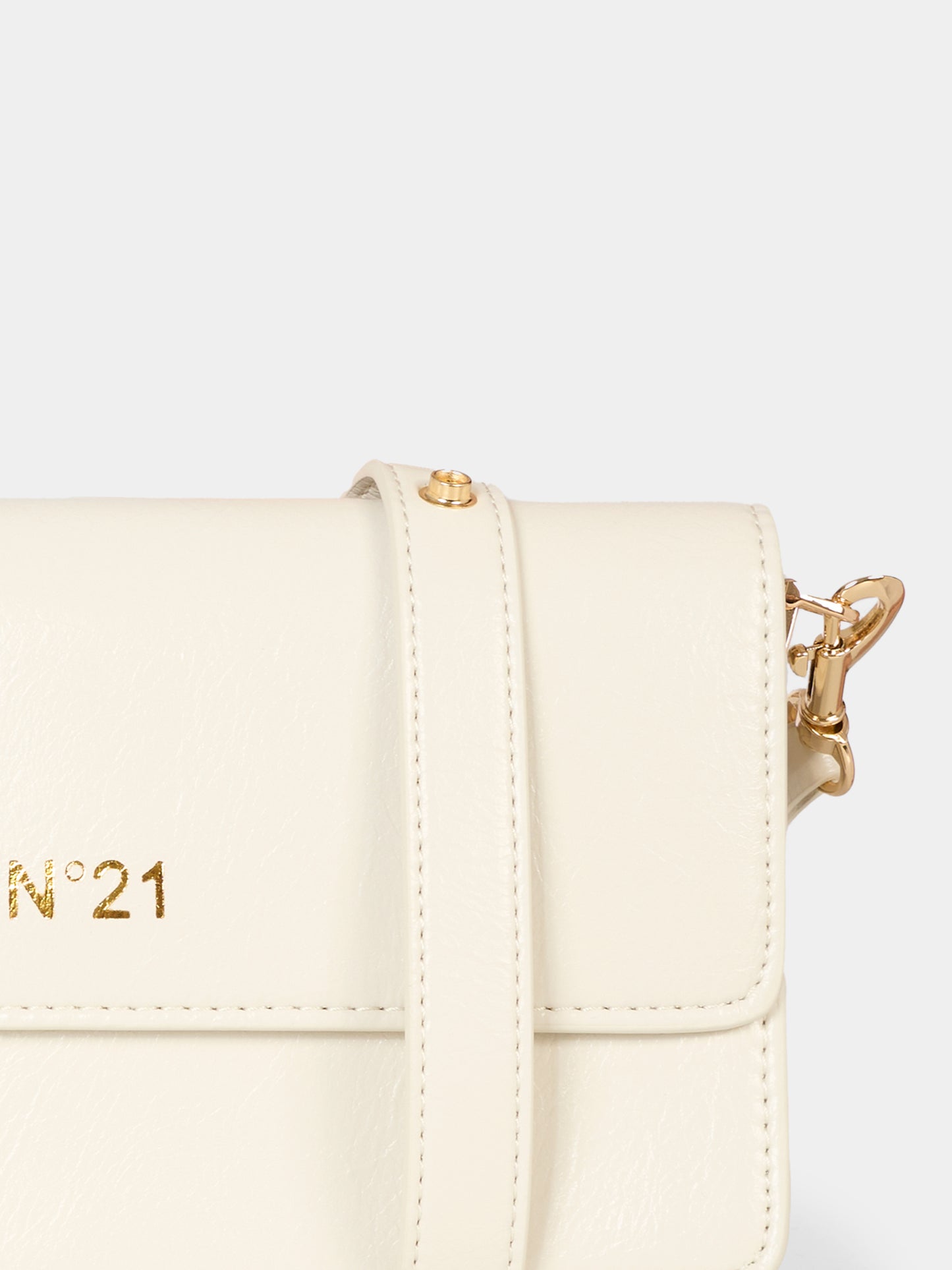 Pochette beige per bambina con logo,N°21 Kids,N2104R N0246 0N718