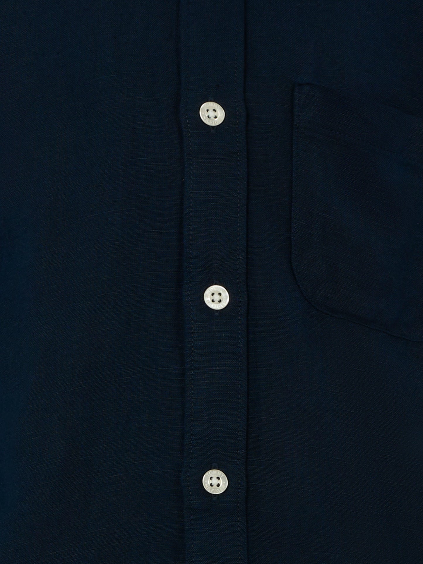 Camicia blu per bambino con bandierina,Tommy Hilfiger Junior,KB0KB09550 C1G