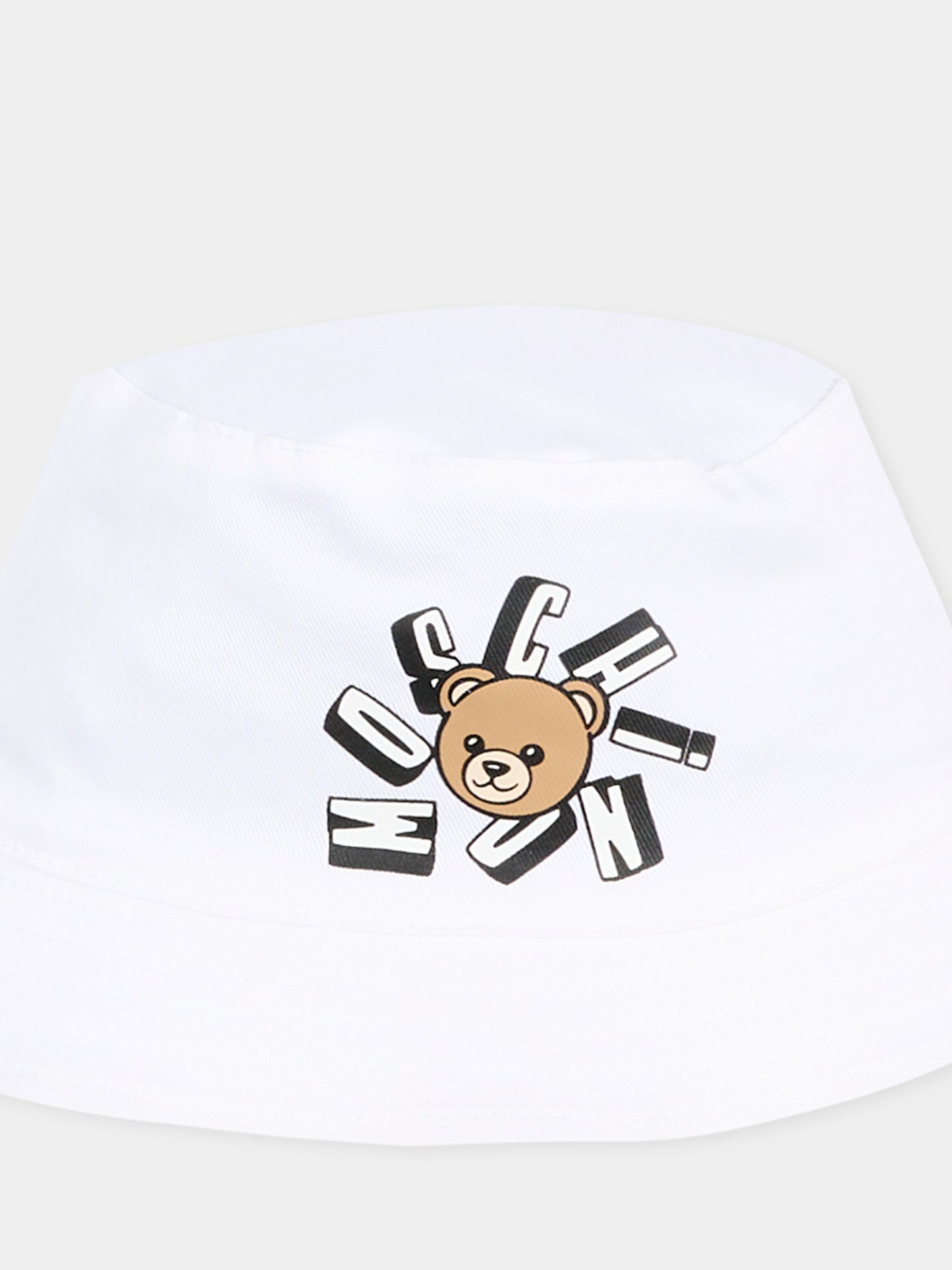 Cloche bianca Moschino per neonati,Moschino Kids,MNX057 LPA01 10101