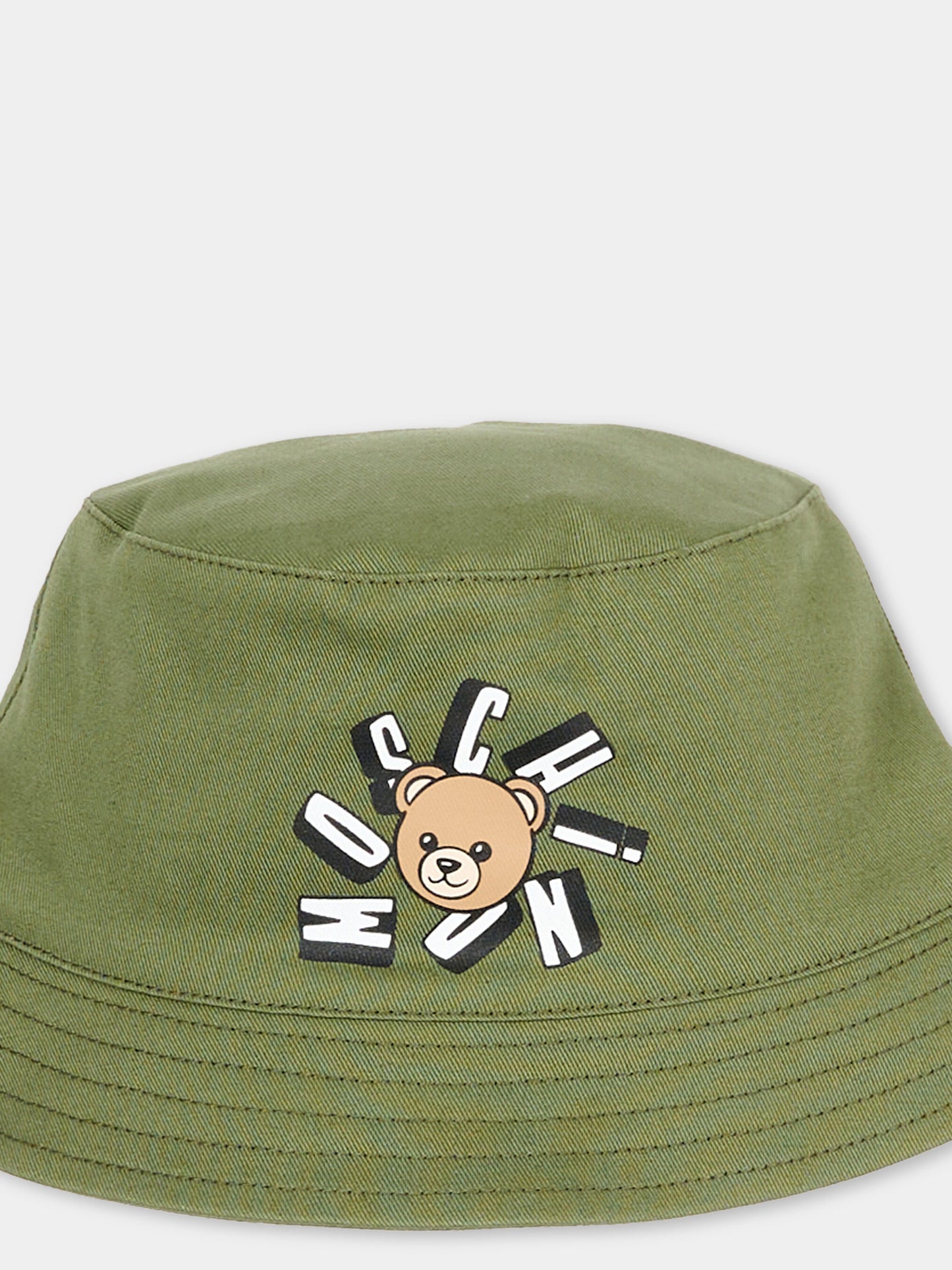 Cloche verde per neonato con teddy bear,Moschino Kids,MNX057 LPA01 30037