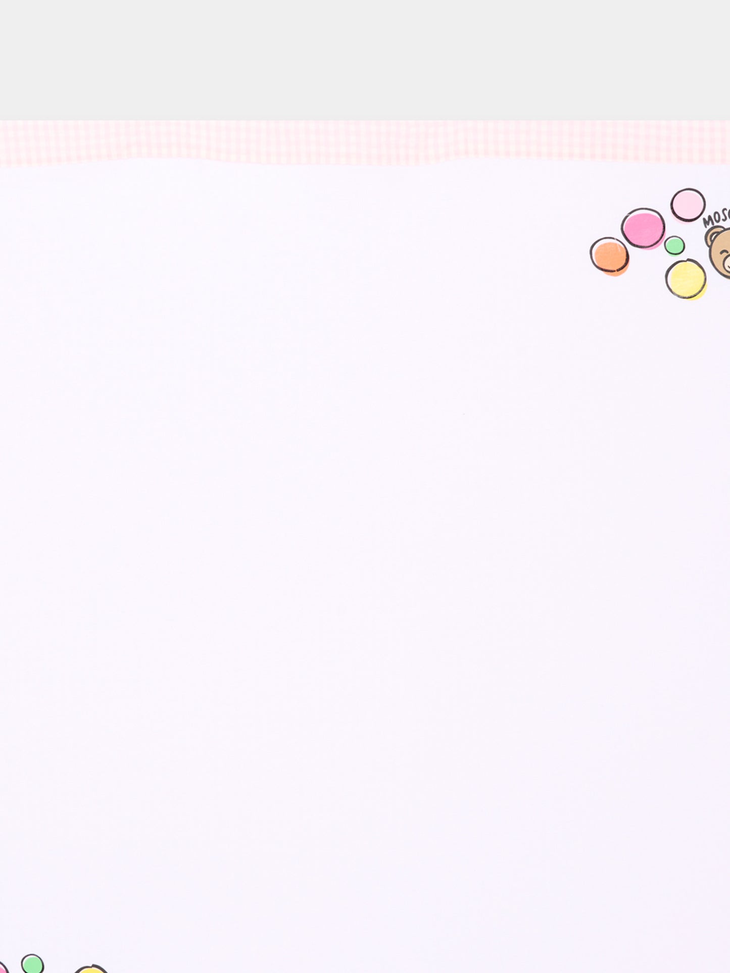 Coperta rosa per neonata con Teddy Bear,Moschino Kids,MUB00L LZE10 82543