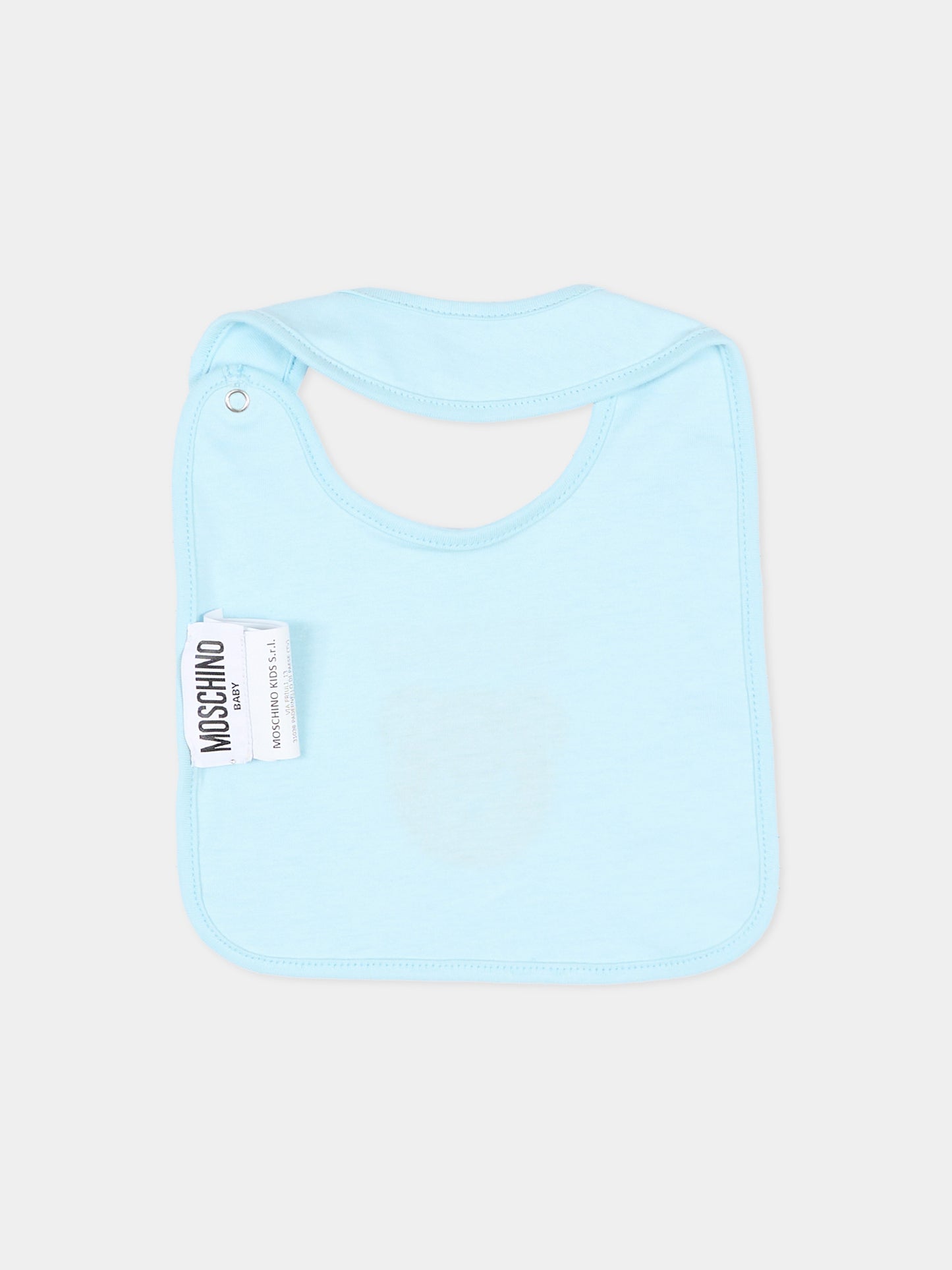 Set tutine celeste per neonato con Teddy Bear,Moschino Kids,MUY097 LCA19 40304