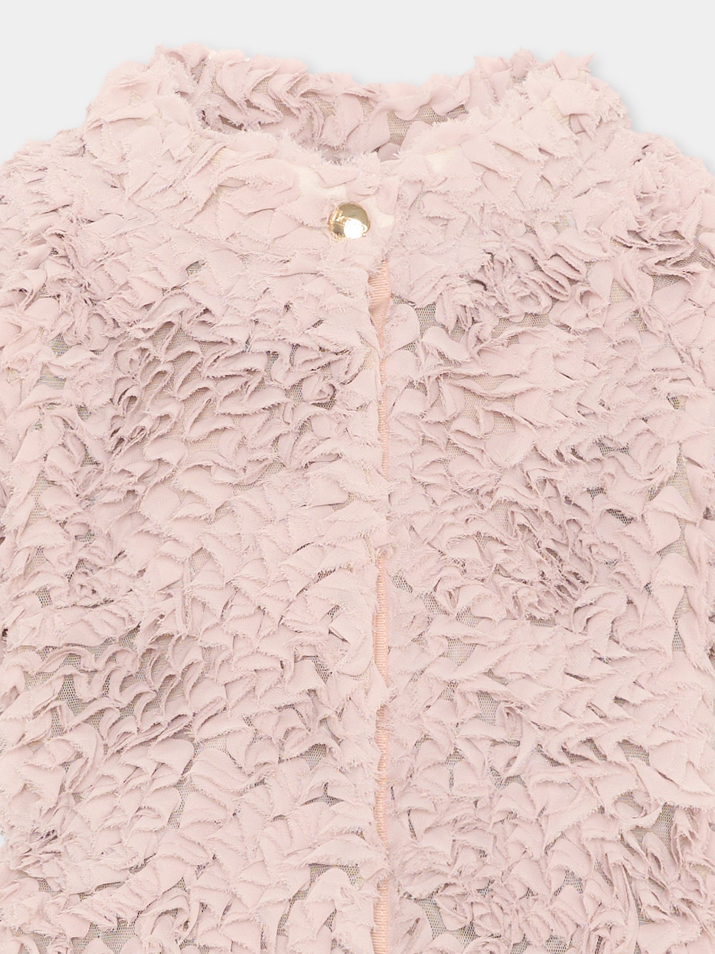 Giacca beige per bambina con logo,Herno Kids,GI000096G 12783 4035