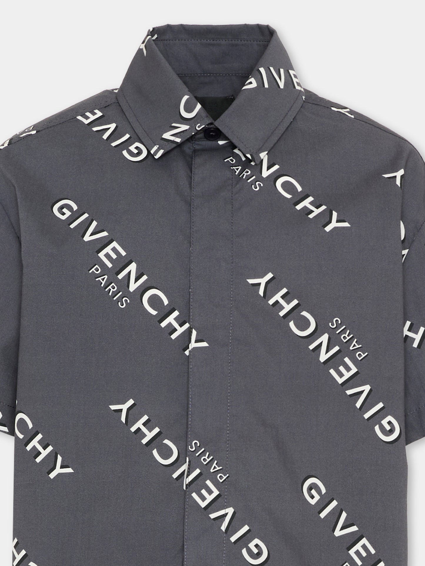 Completo sportivo grigio logomania per bambino,Givenchy Kids,H31081 M01