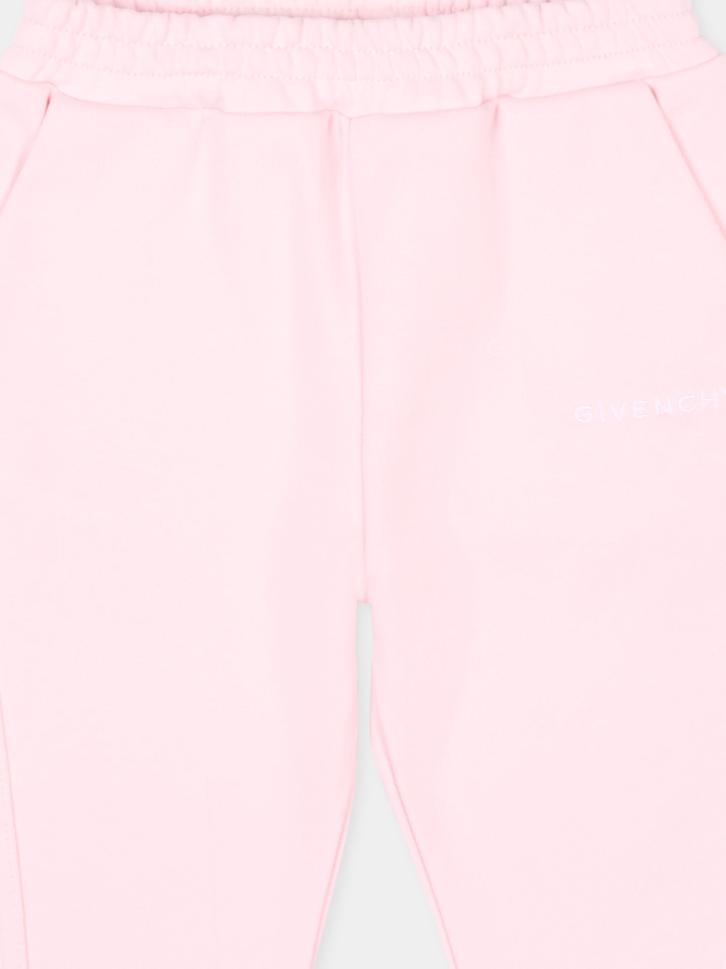 Pantaloni sportivi rosa per neonata logo,Givenchy Kids,H31168 44Z