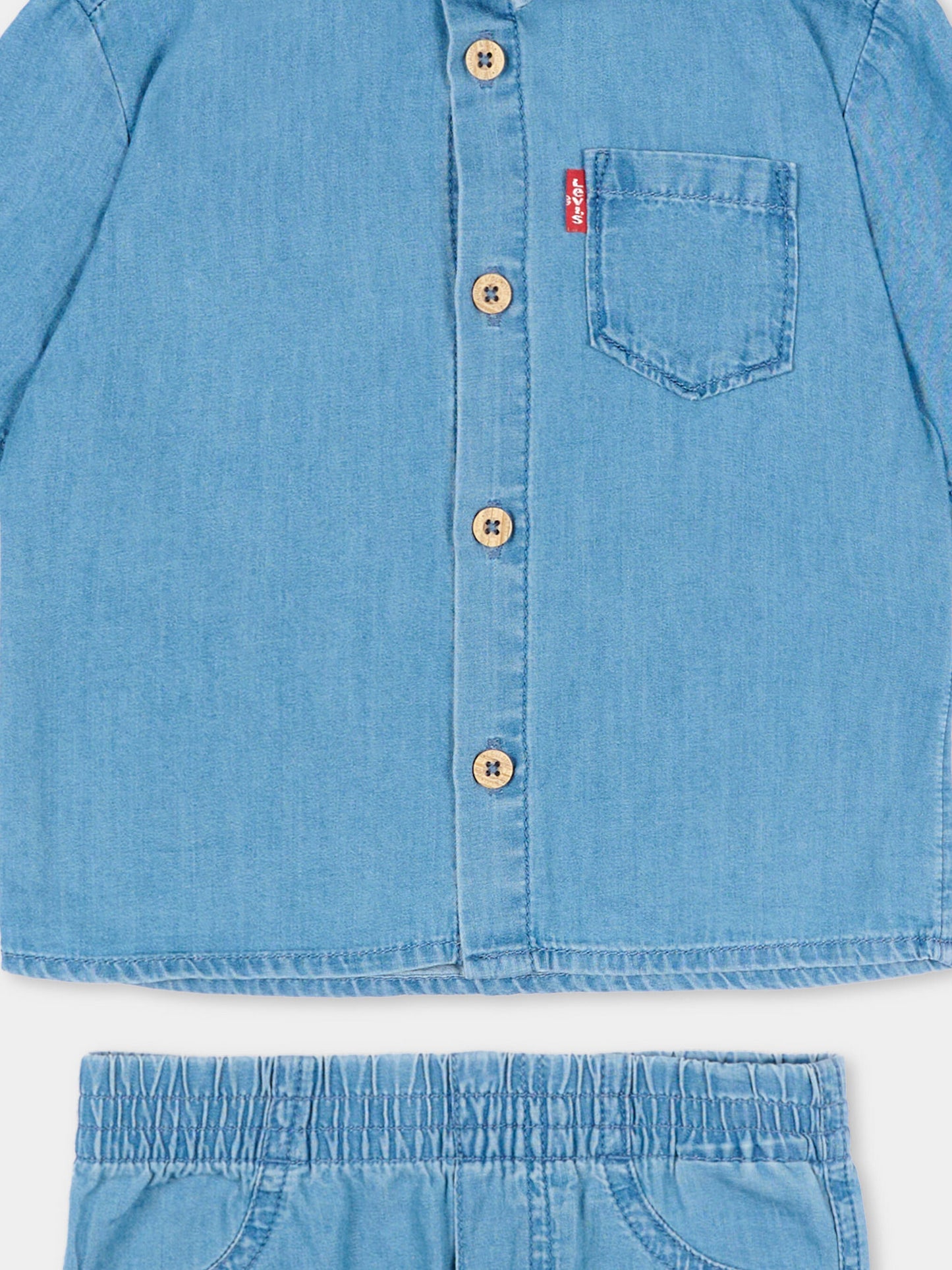 Completo sportivo denim per neonati,Levi's Kids,6EP623 L4S